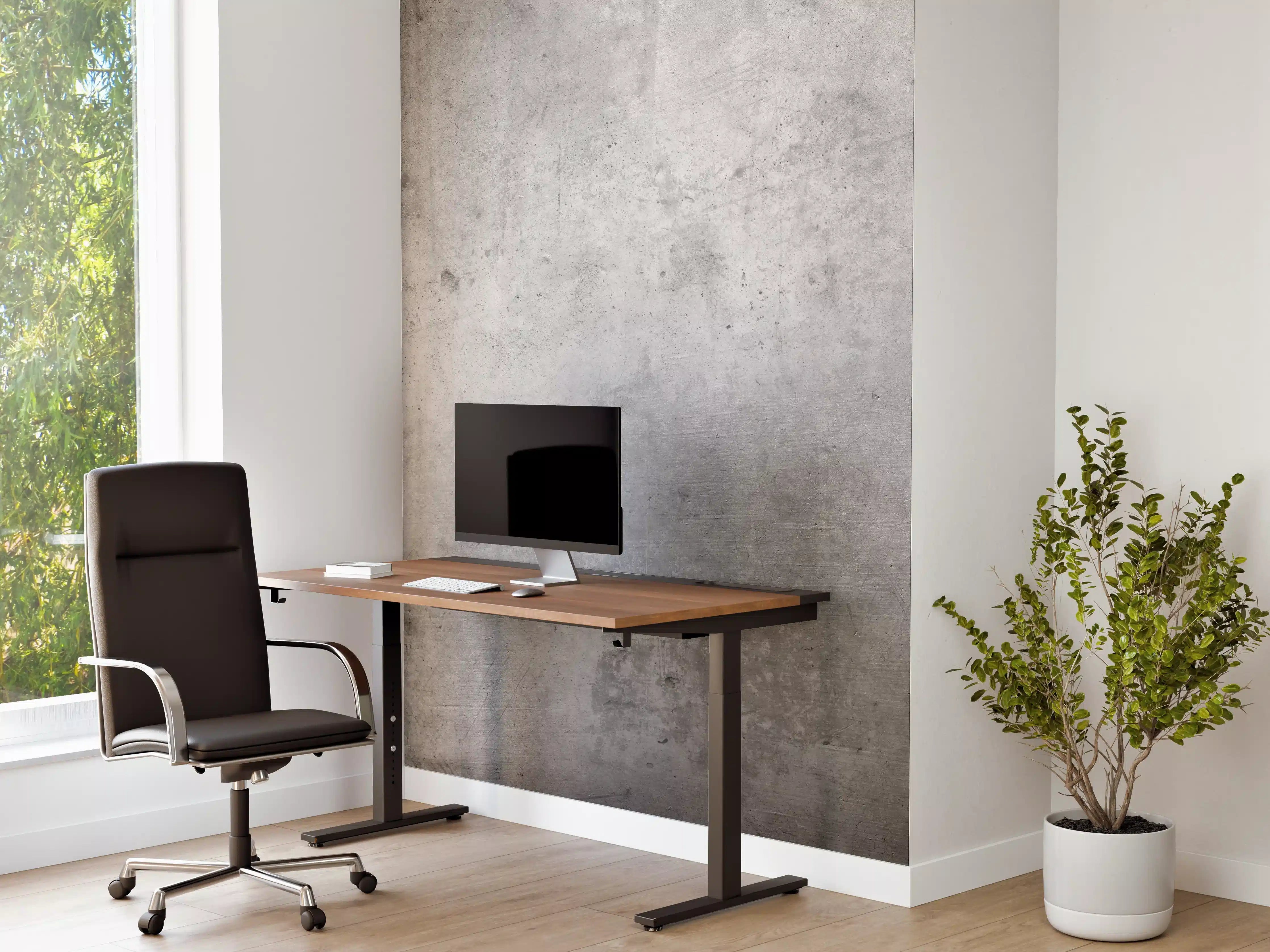 Büro Wandgestaltung - Gräulicher rauer Beton