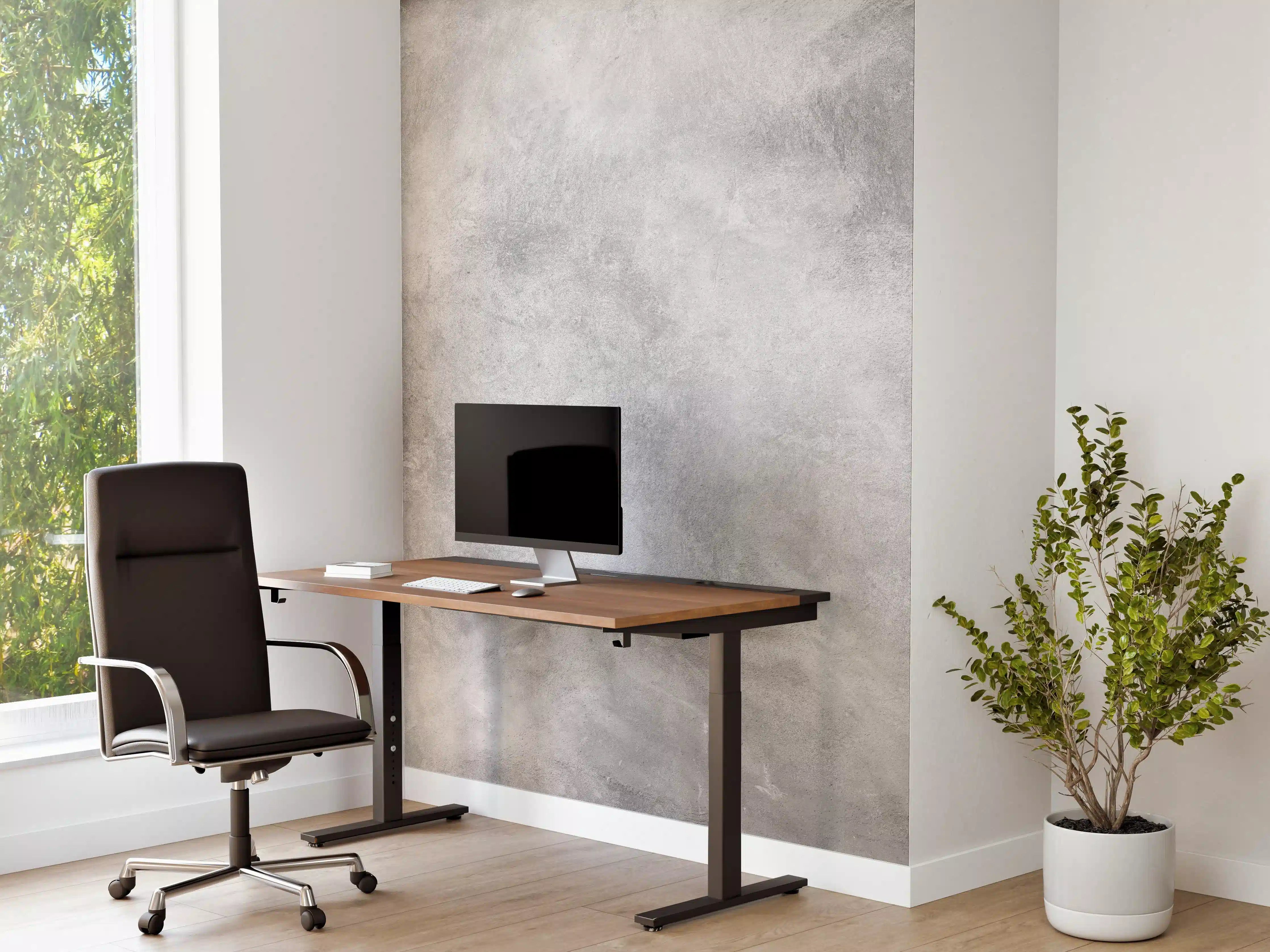 Büro Wandgestaltung - Gräuliches Marmor Design