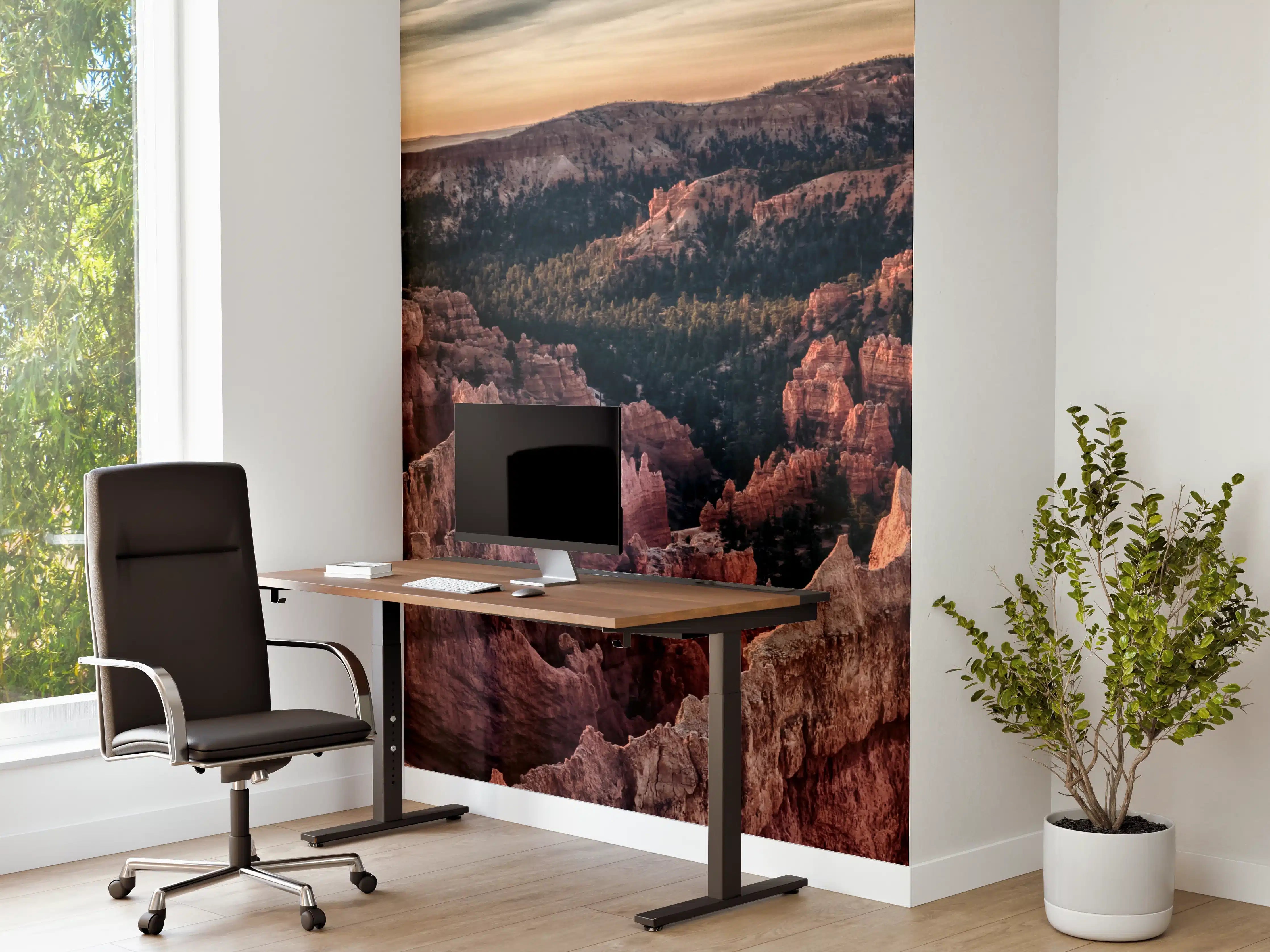 Büro Wandgestaltung - Grandioser Sonnenuntergang über dem Canyon