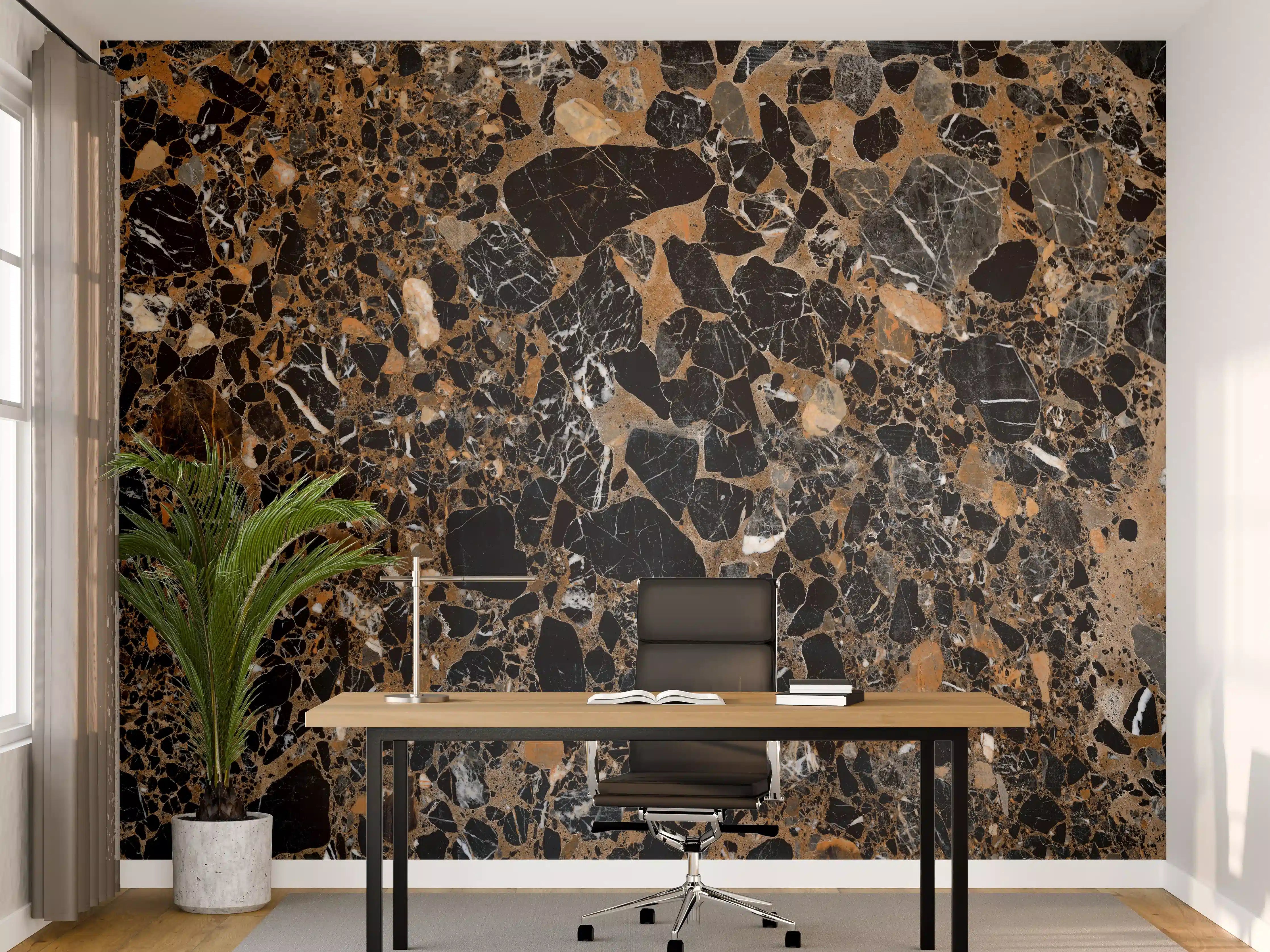 Büro Wandgestaltung - Granit luxus Textur