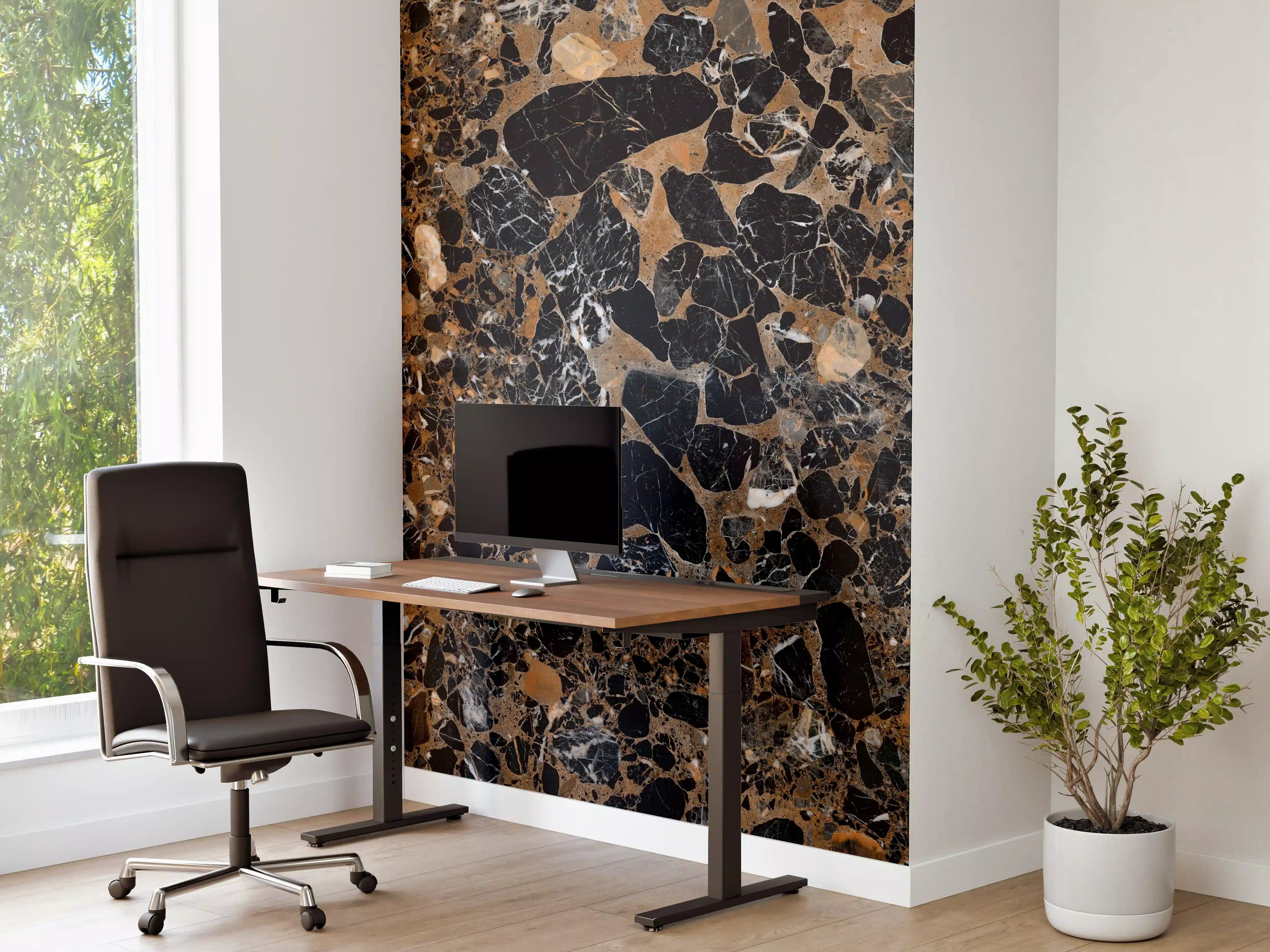 Büro Wandgestaltung - Granit luxus Textur