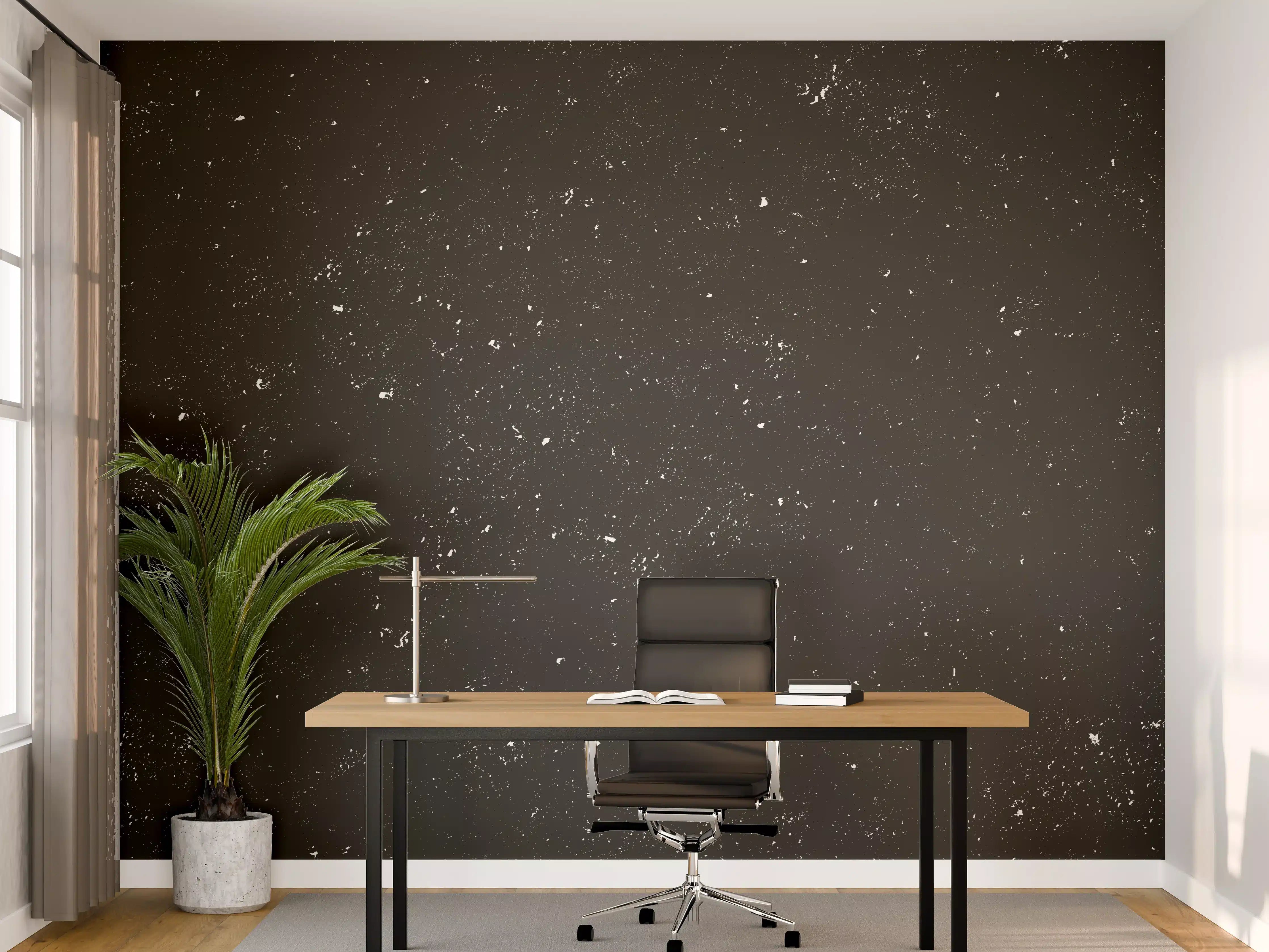 Büro Wandgestaltung - Grau-Schwarze Beton Riss-Textur