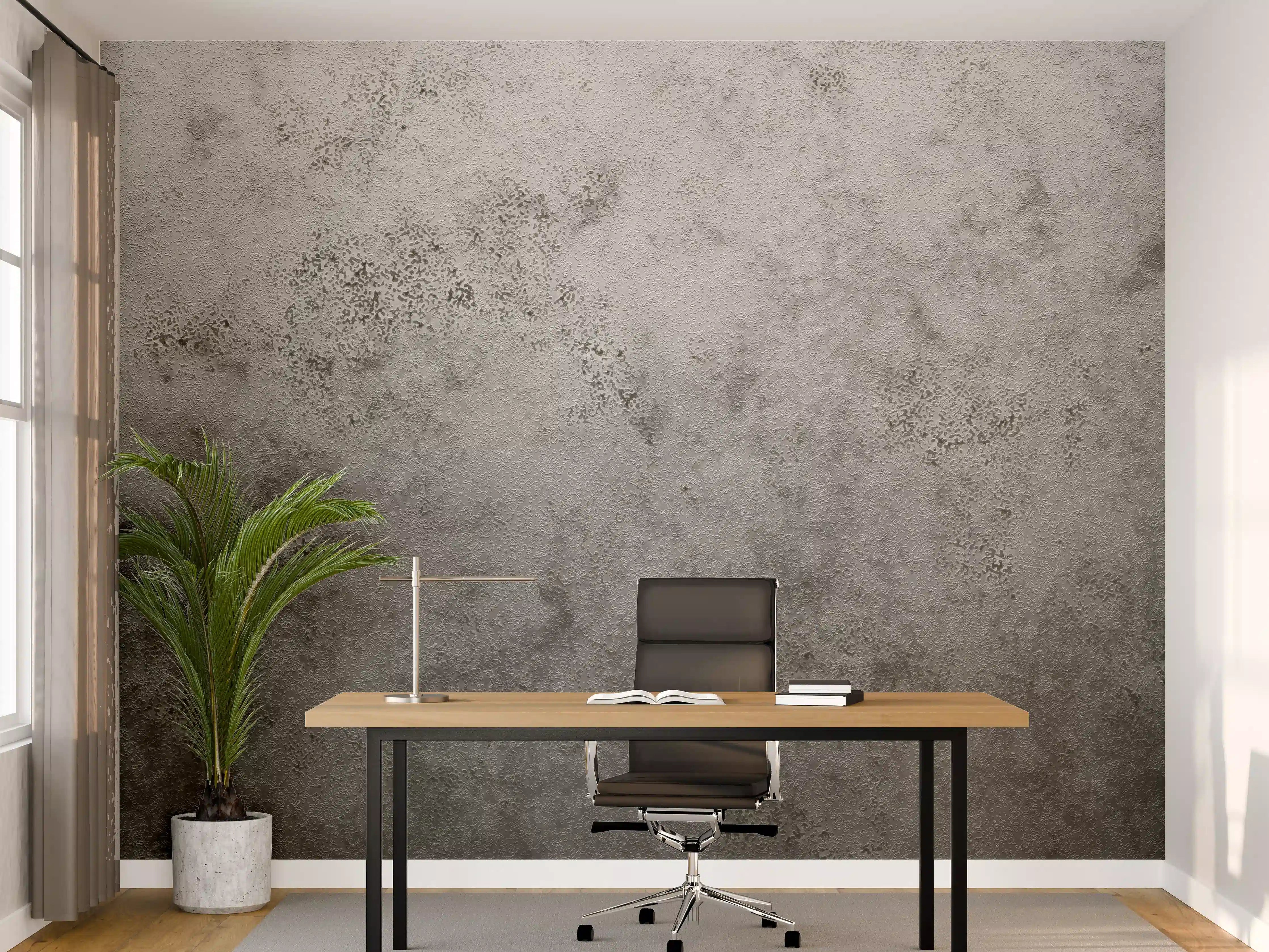 Büro Wandgestaltung - Grau-matter Oberfläche mit texturierter Struktur