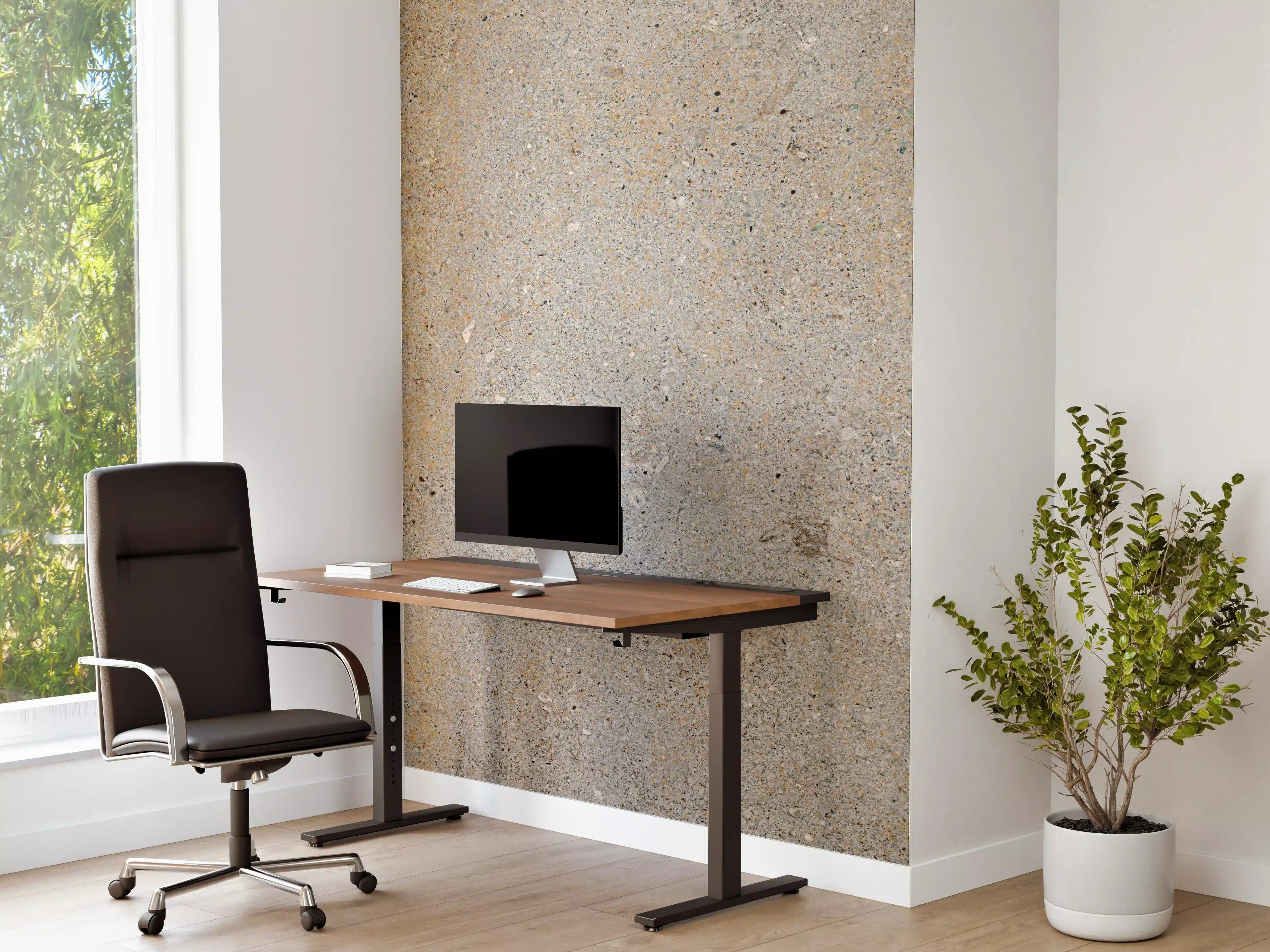 Büro Wandgestaltung - Grau städtische Marmortextur