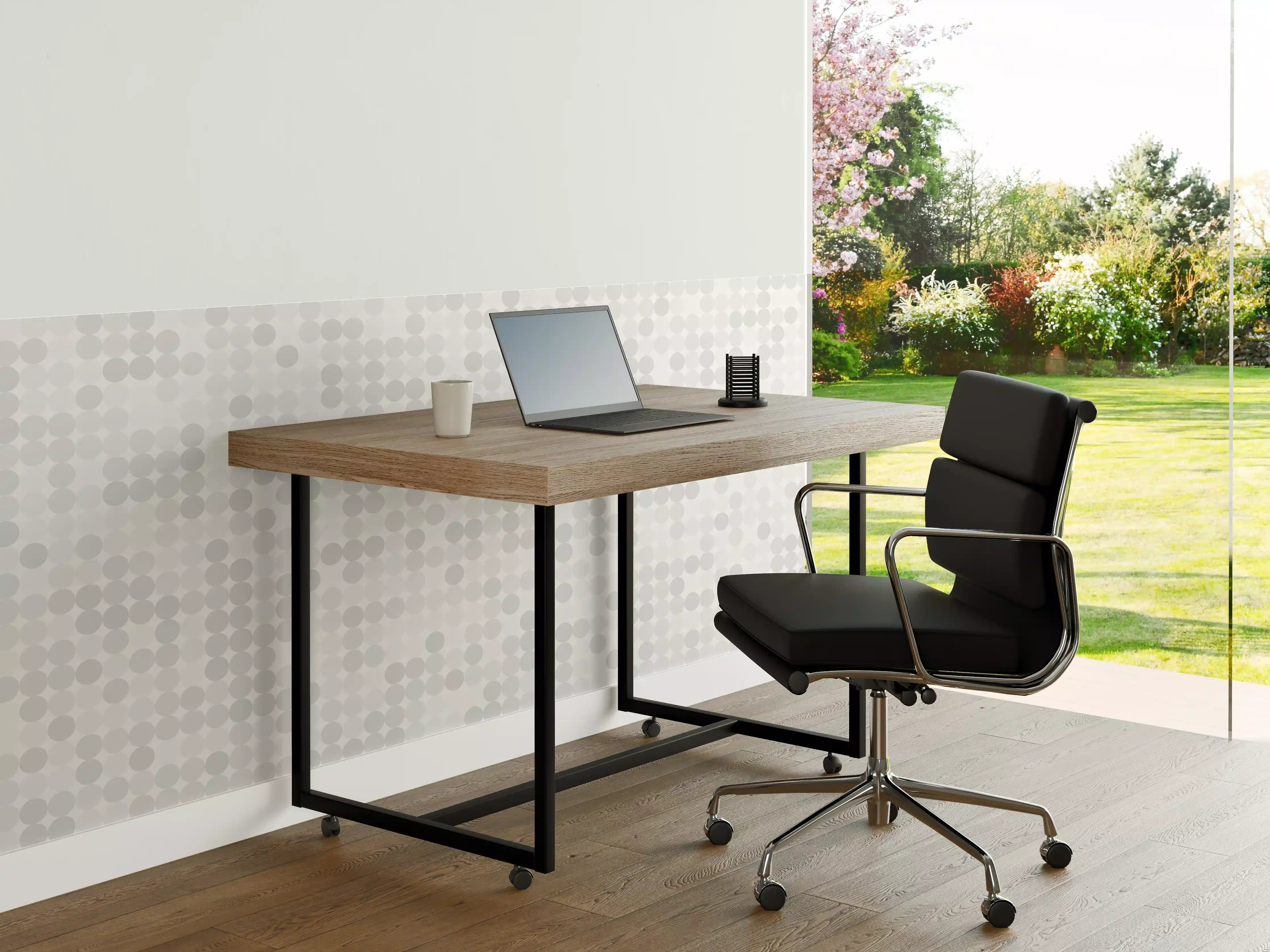 Büro Wandgestaltung - Grau-weißes Punktmuster