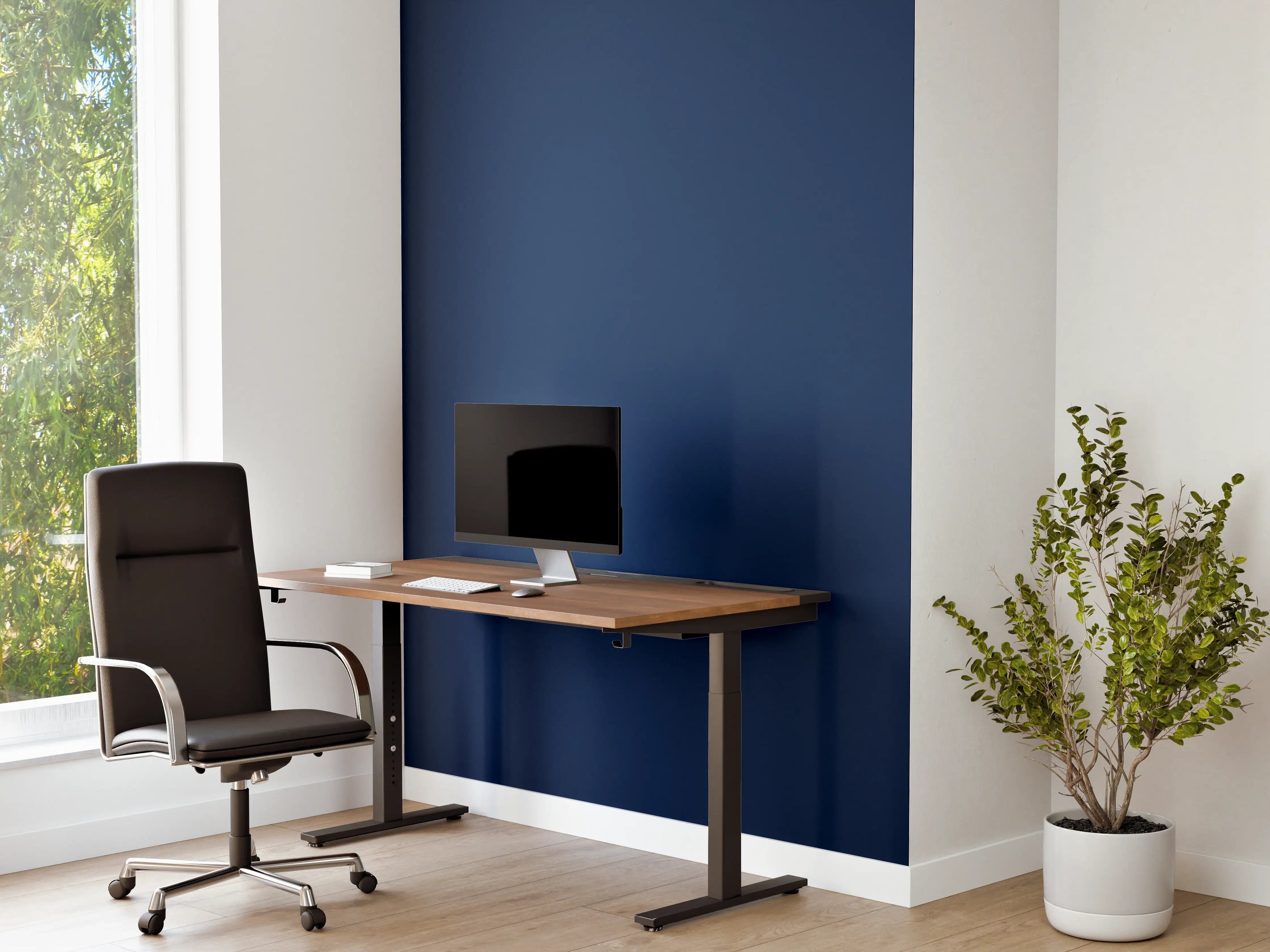 Büro Wandgestaltung - Graublaues Meeresgrün