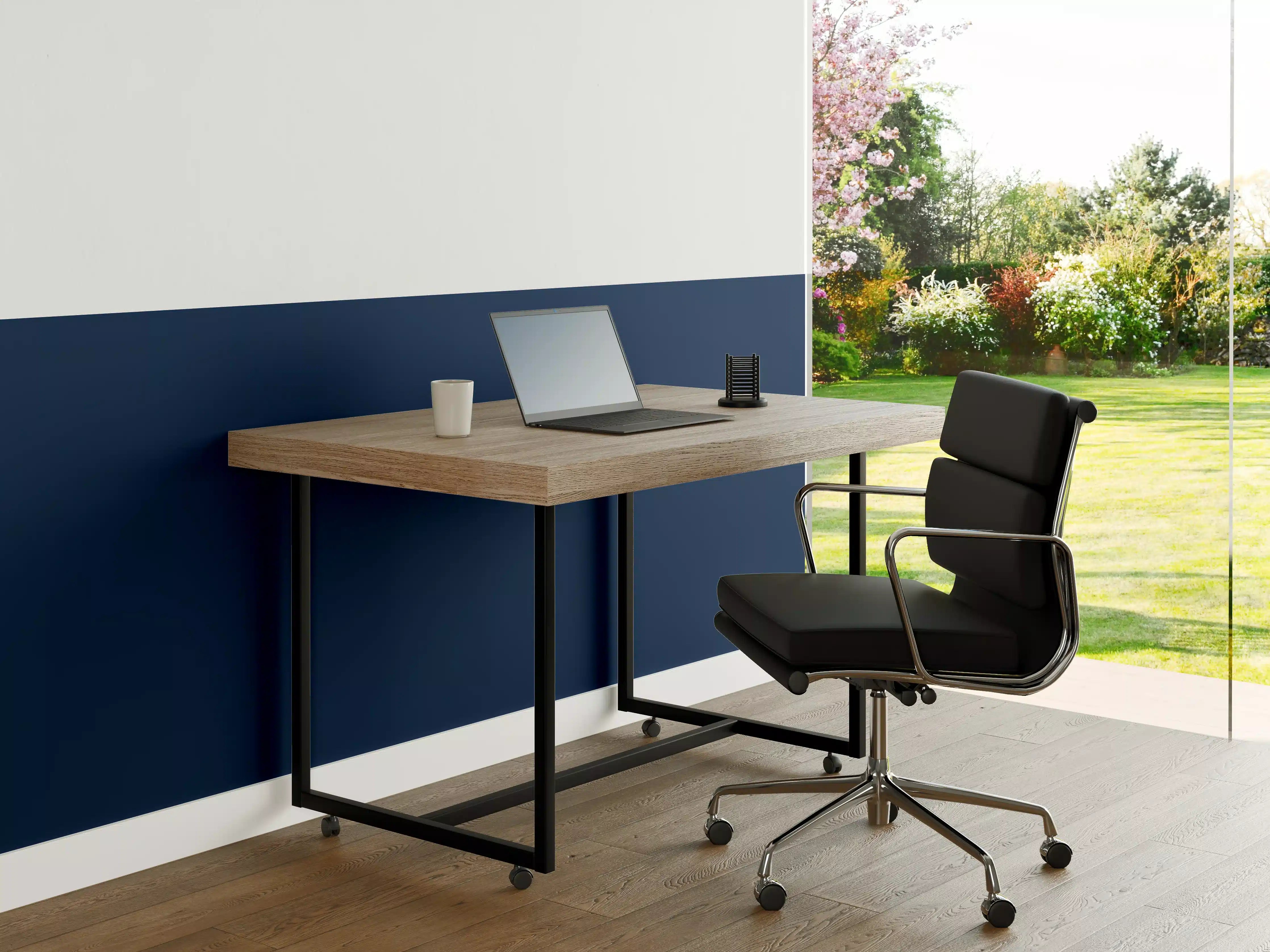 Büro Wandgestaltung - Graublaues Meeresgrün