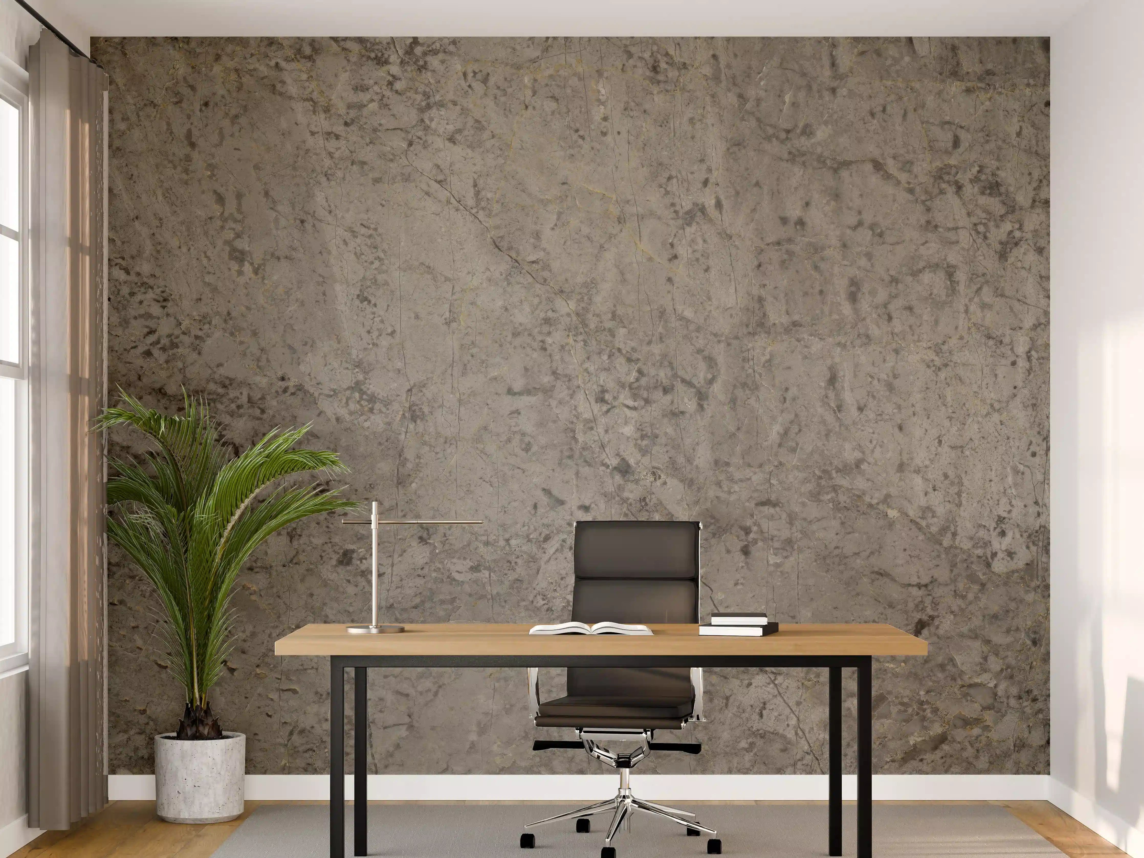 Büro Wandgestaltung - Graue Granit Textur