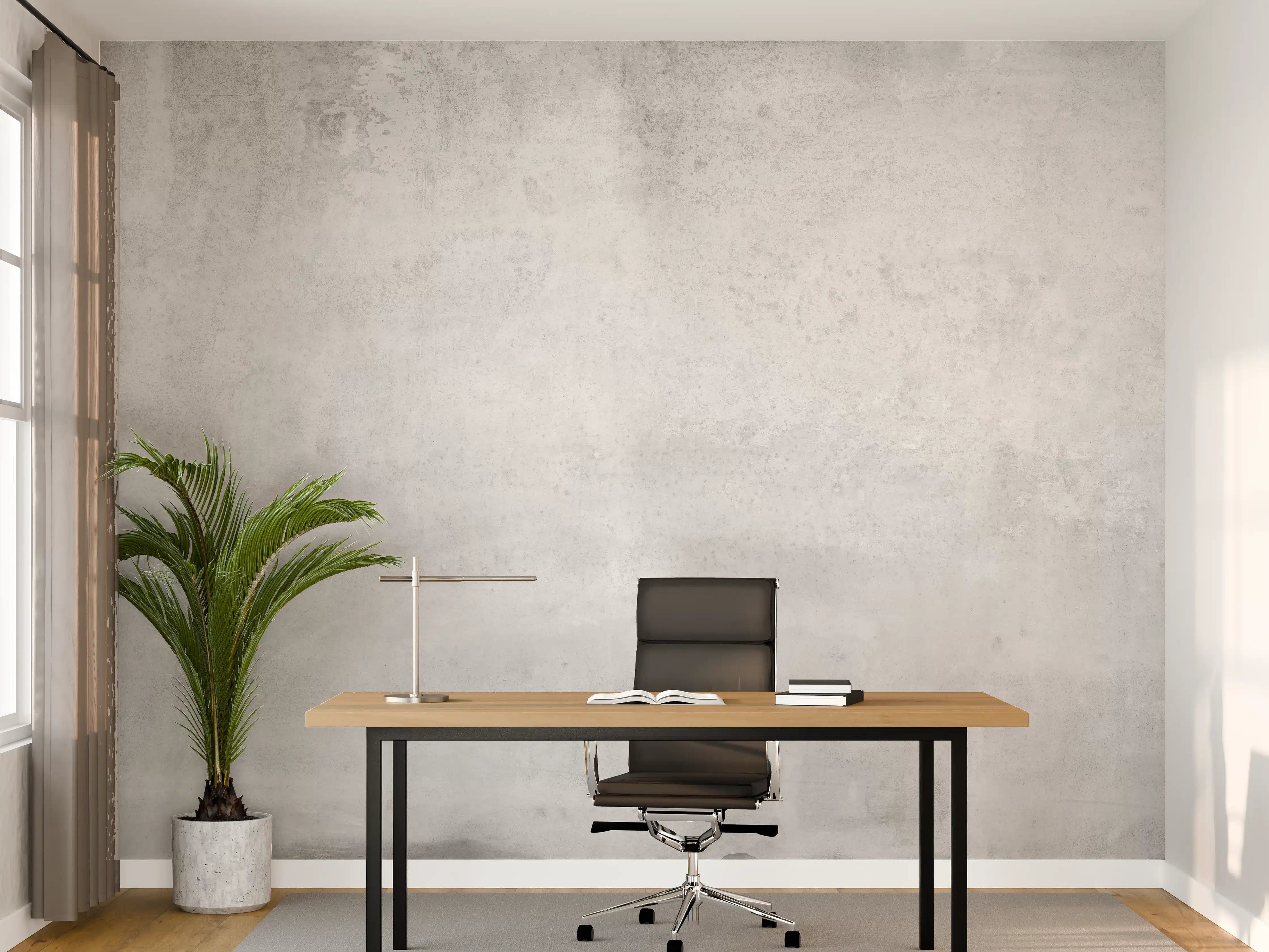 Büro Wandgestaltung - Graue Grunge Betonwand