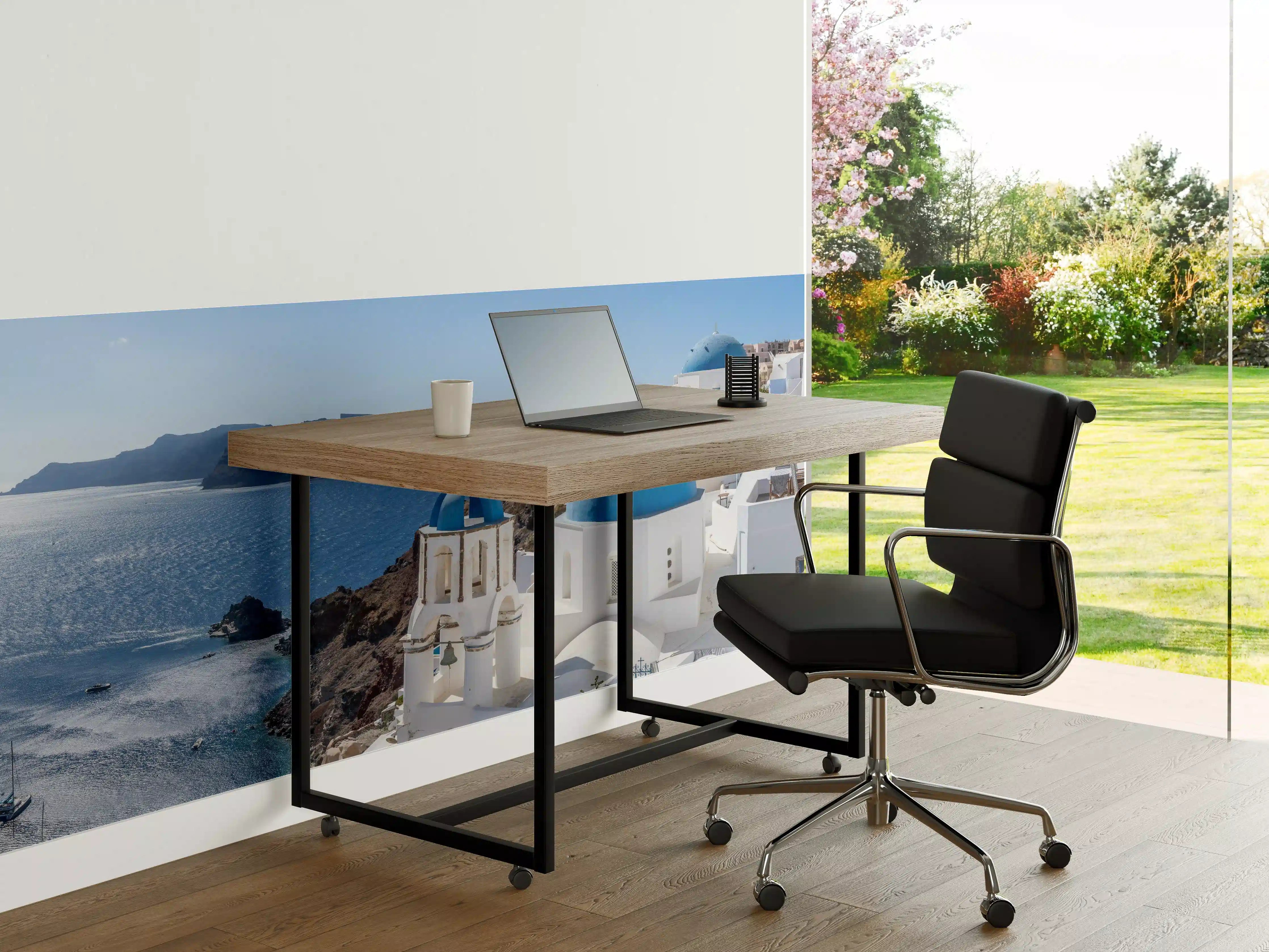 Büro Wandgestaltung - Graue Kuppeln über Santorini