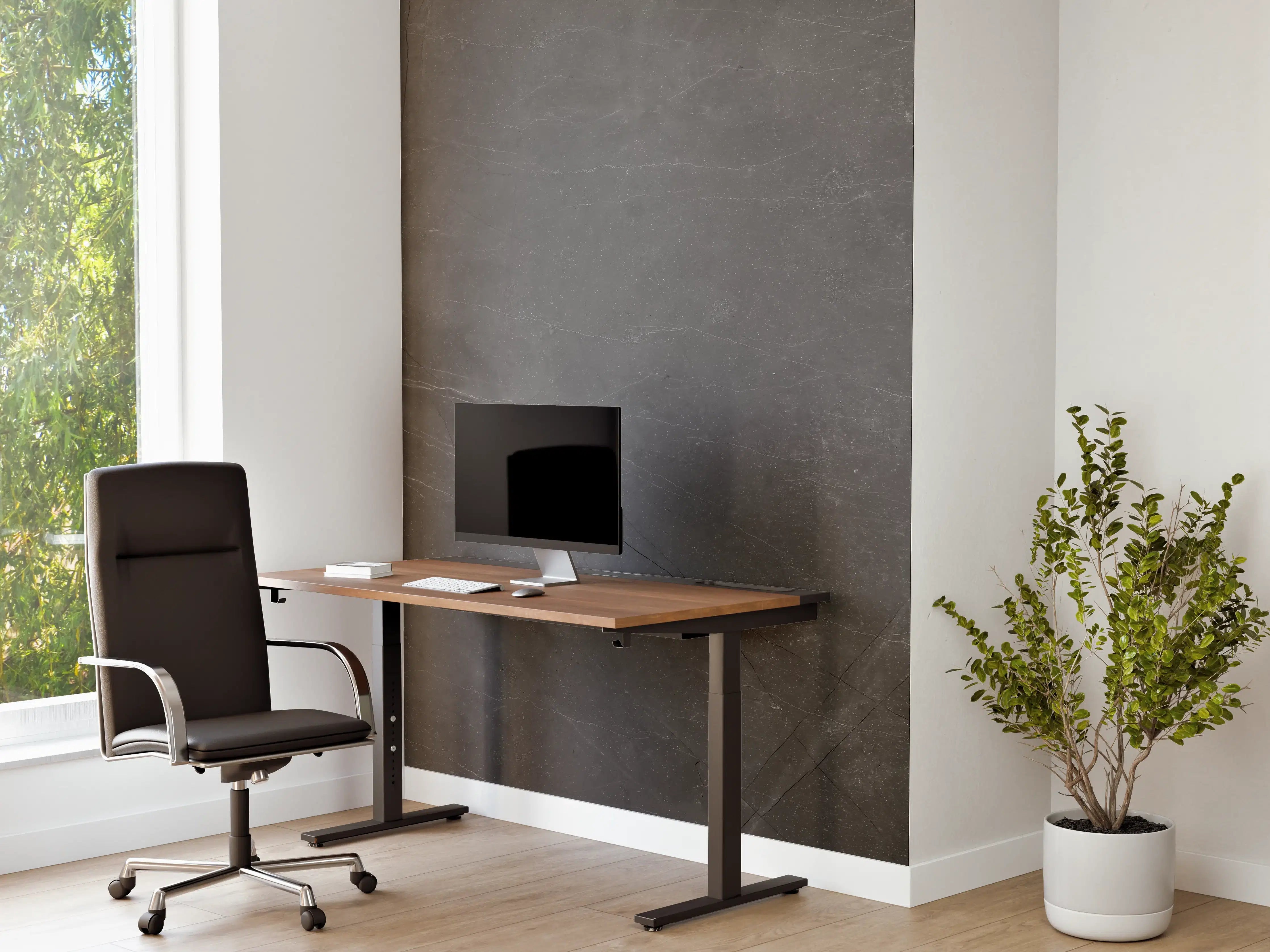 Büro Wandgestaltung - Graue Marmor Textur mit Adern