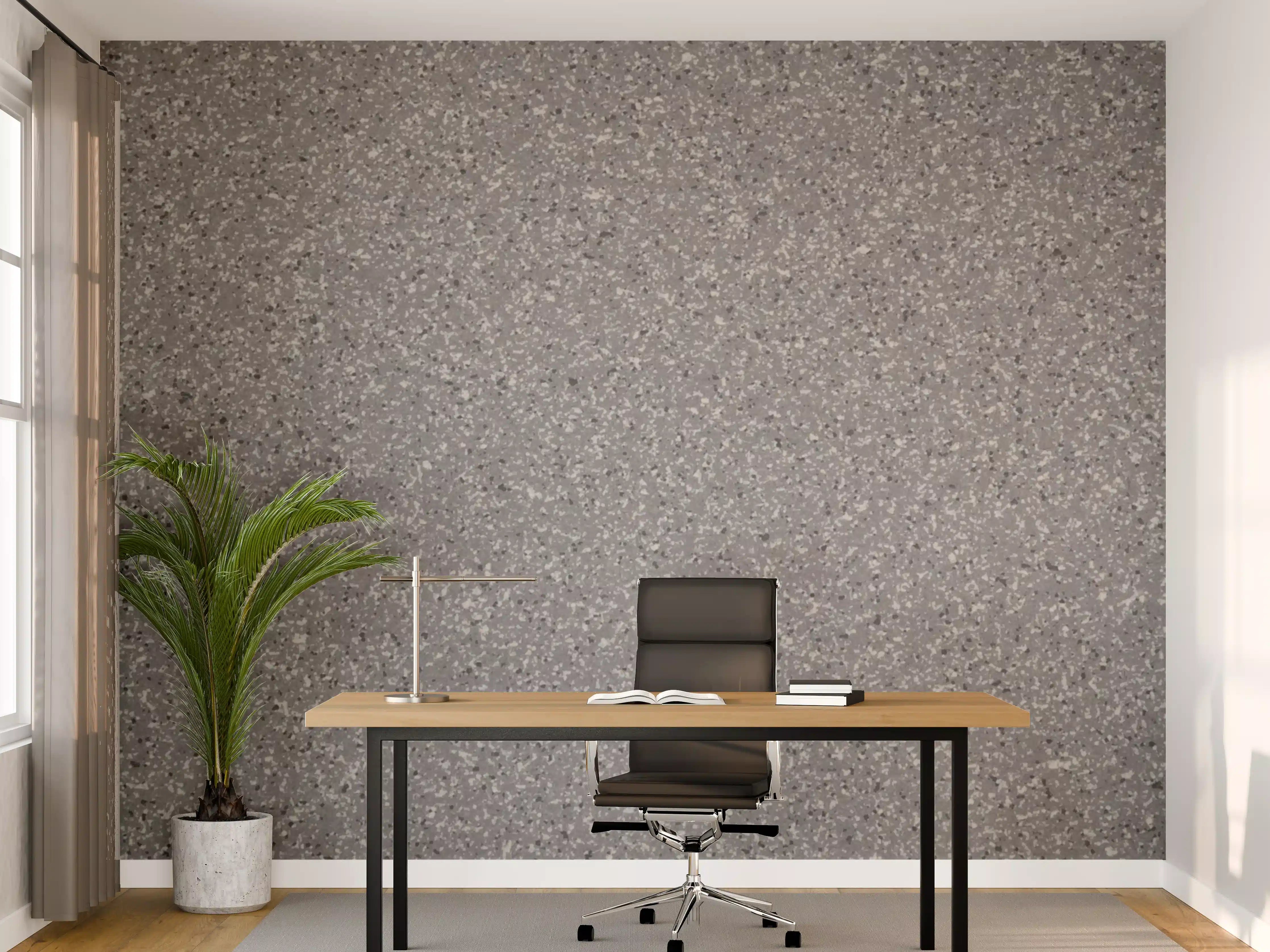 Büro Wandgestaltung - Graue Sandpapier-Textur