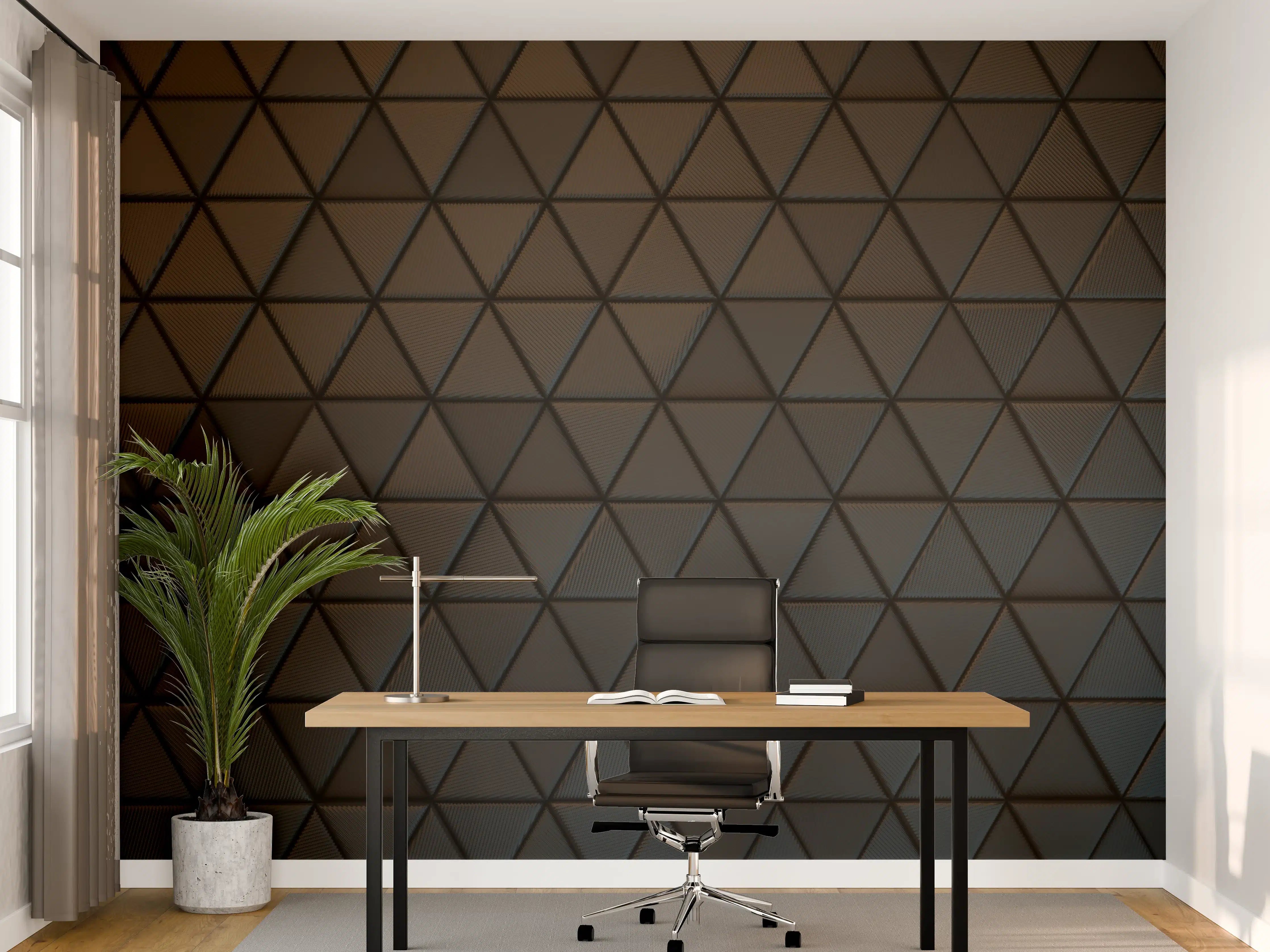 Büro Wandgestaltung - Graue Schatten im weißen Muster