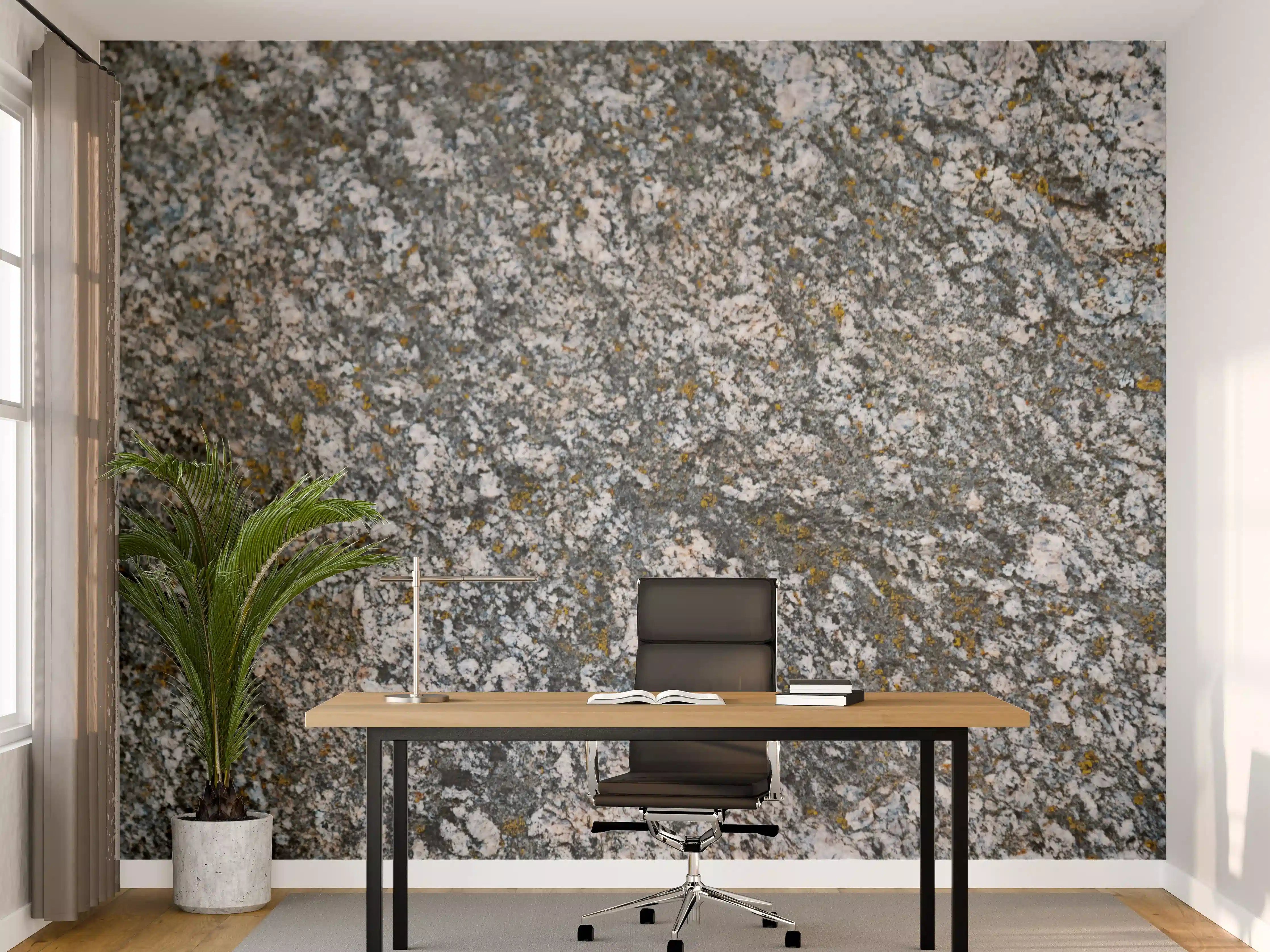 Büro Wandgestaltung - Graue Struktur in Weiß
