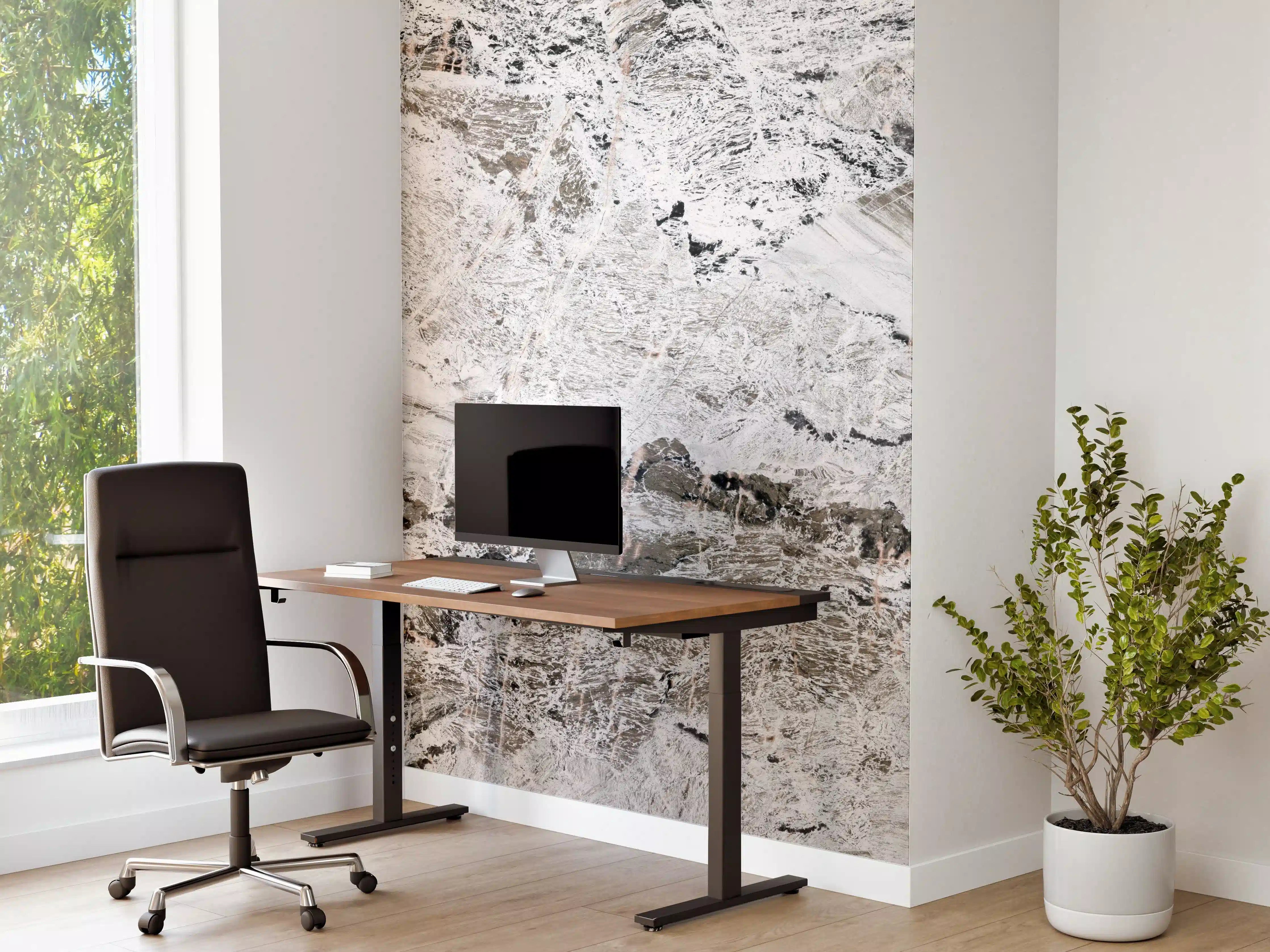 Büro Wandgestaltung - Graue abstrakte Marmor Stein Textur