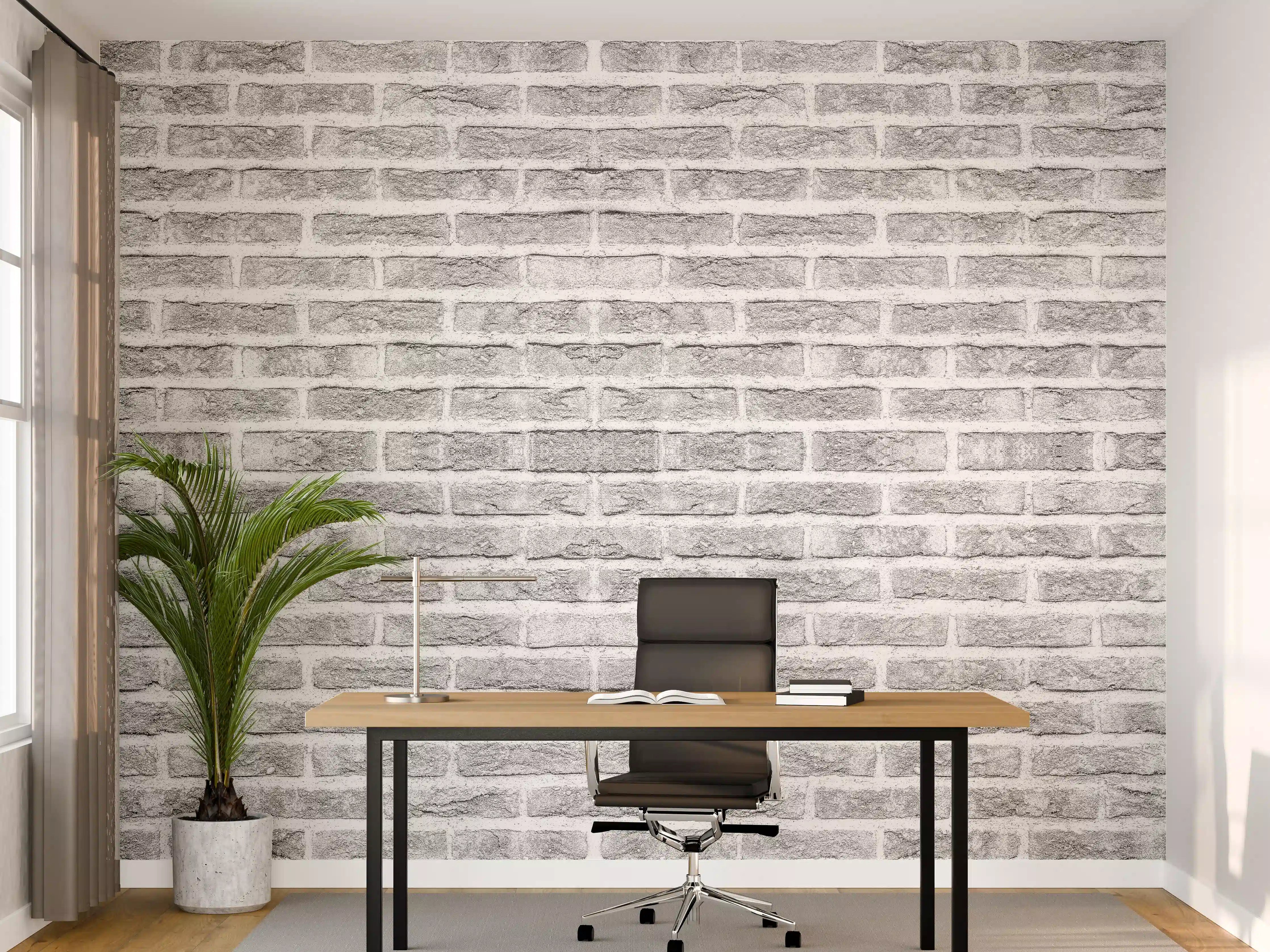 Büro Wandgestaltung - Graue alte Ziegelwand