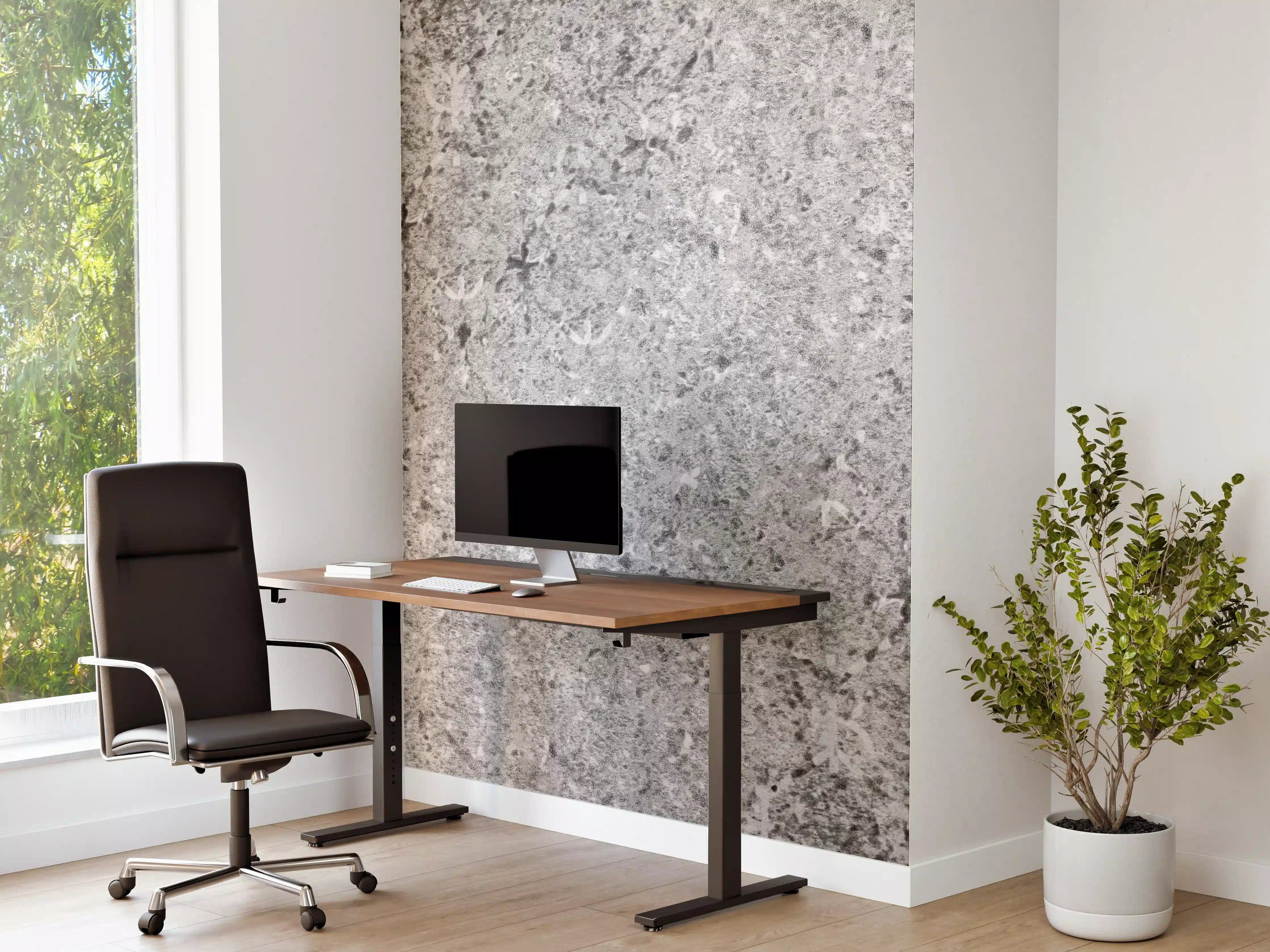 Büro Wandgestaltung - Graue schäbige Betonwand