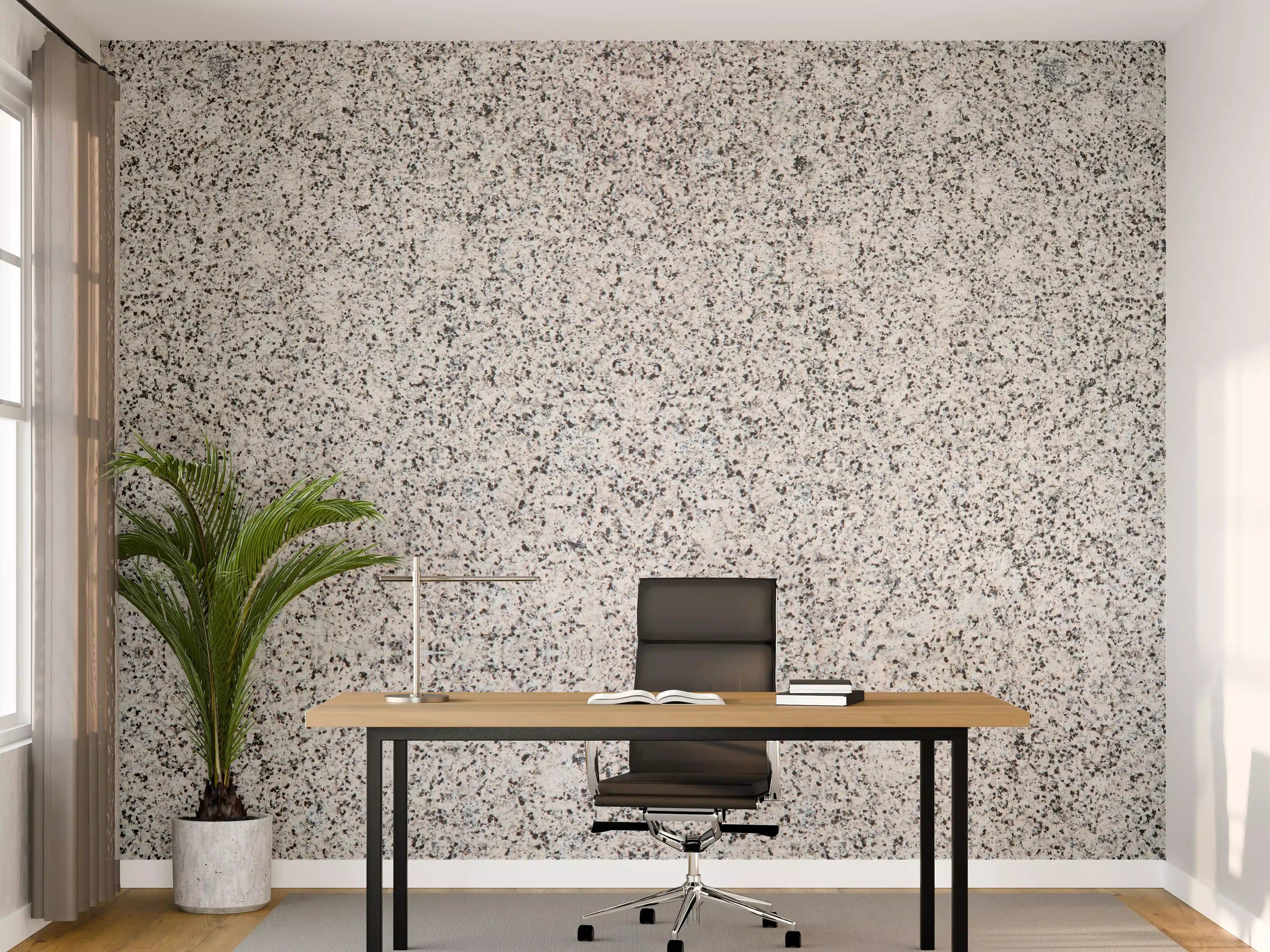Büro Wandgestaltung - Grauer Granit