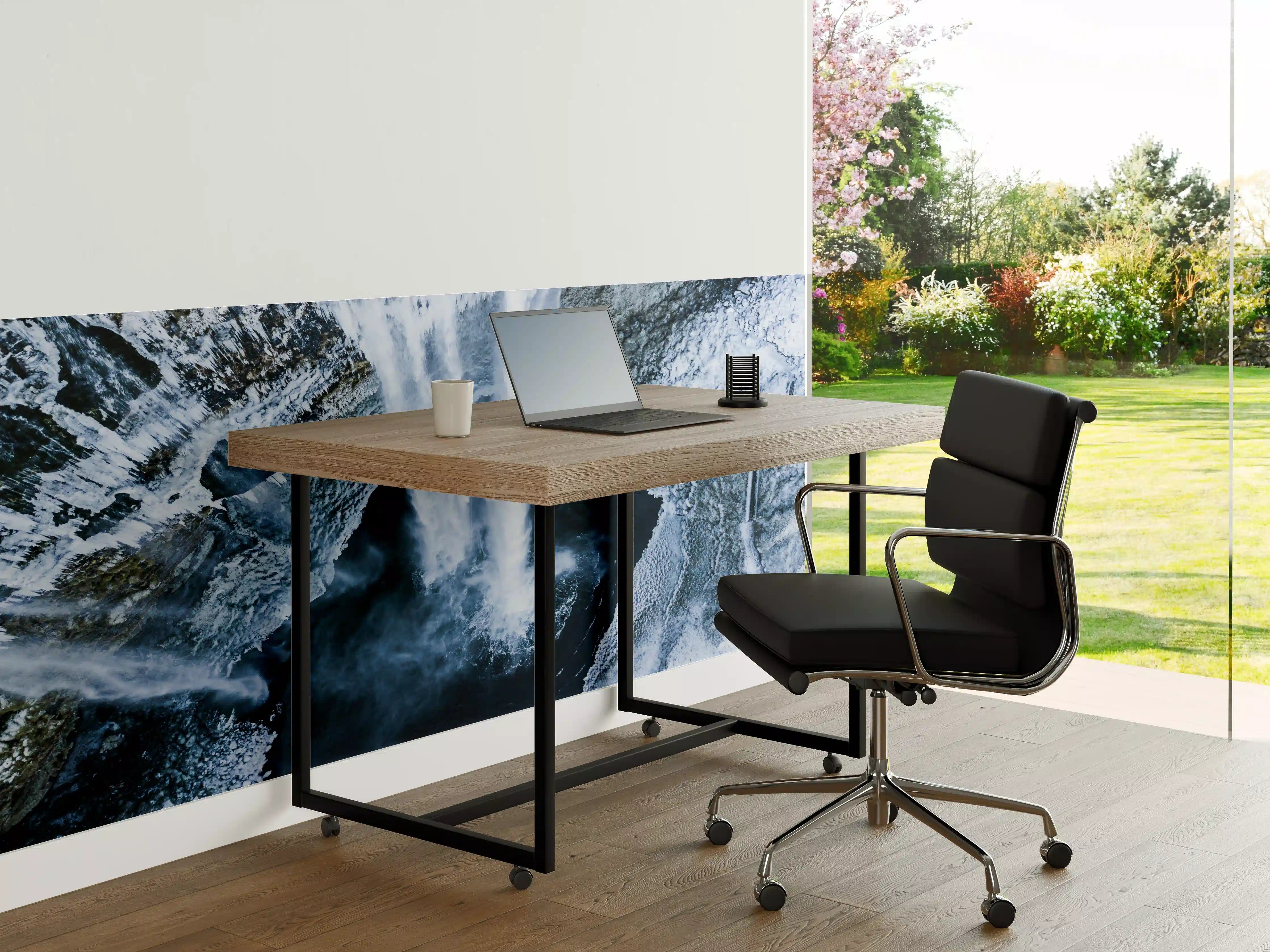 Büro Wandgestaltung - Grauer Wasserfall im Frost