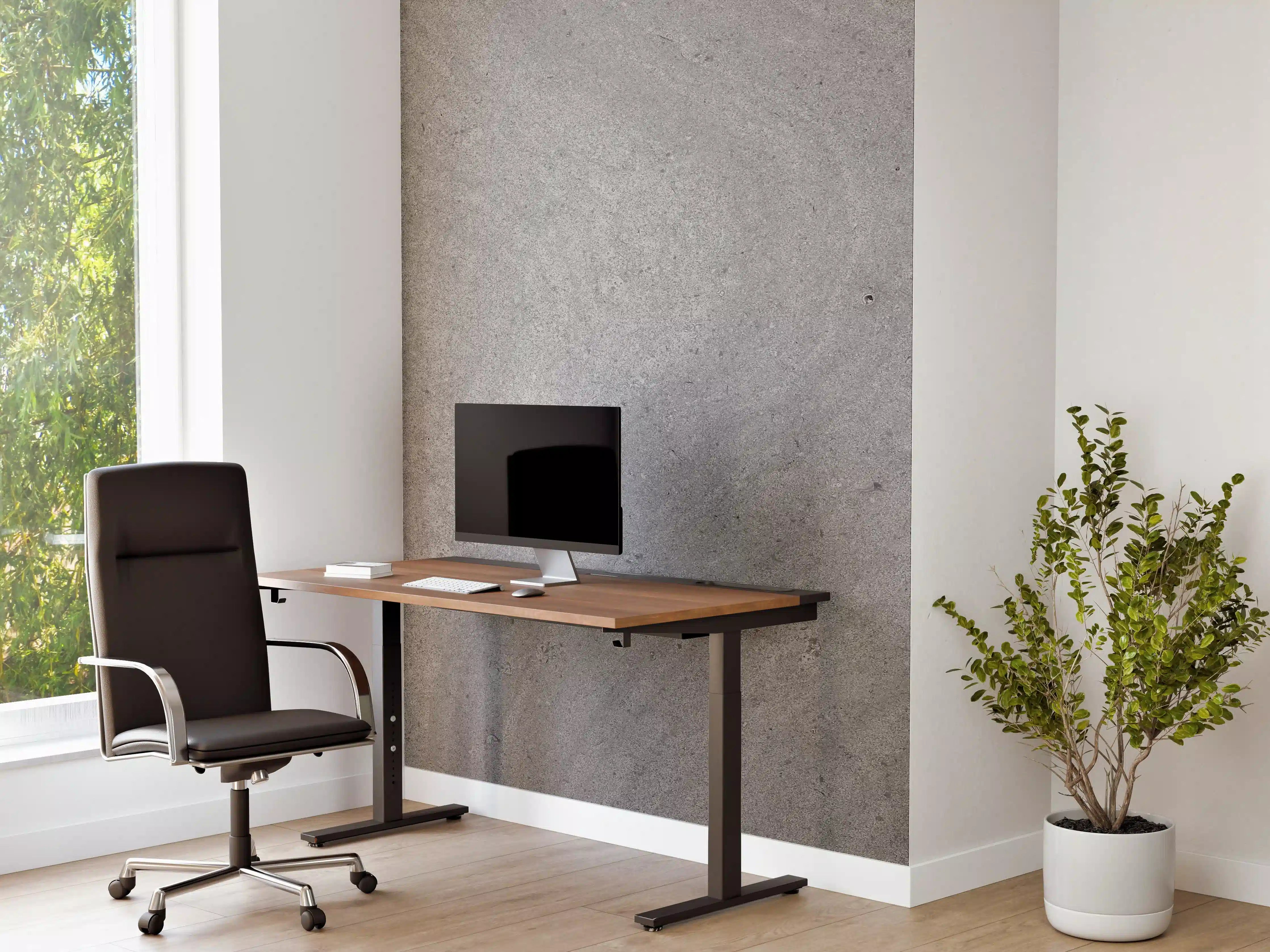 Büro Wandgestaltung - Grauer krauser Marmor