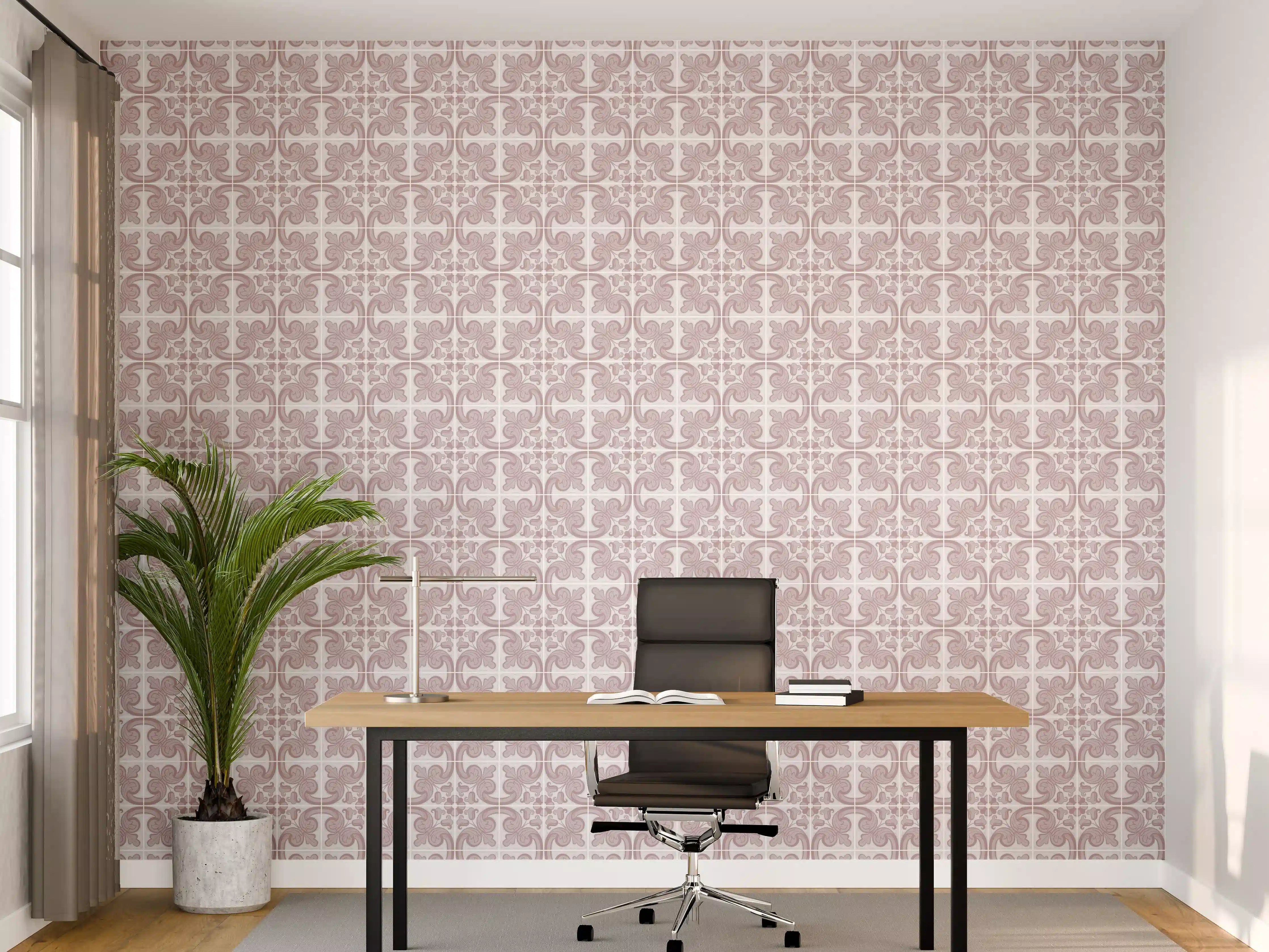 Büro Wandgestaltung - Graues Nahtloses Designer-Muster