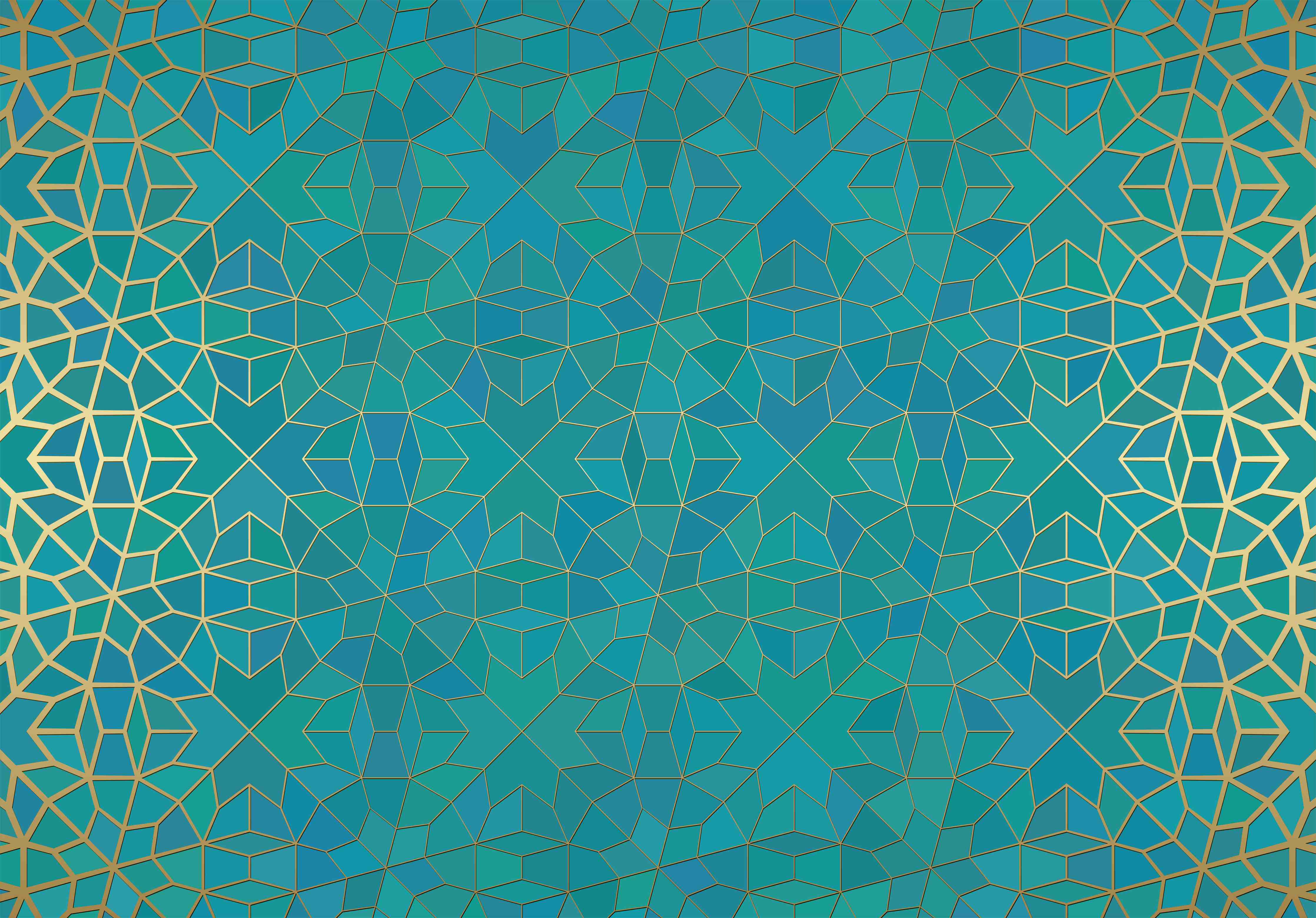 Büro Wandgestaltung-Graues Türkis mit Goldakzenten