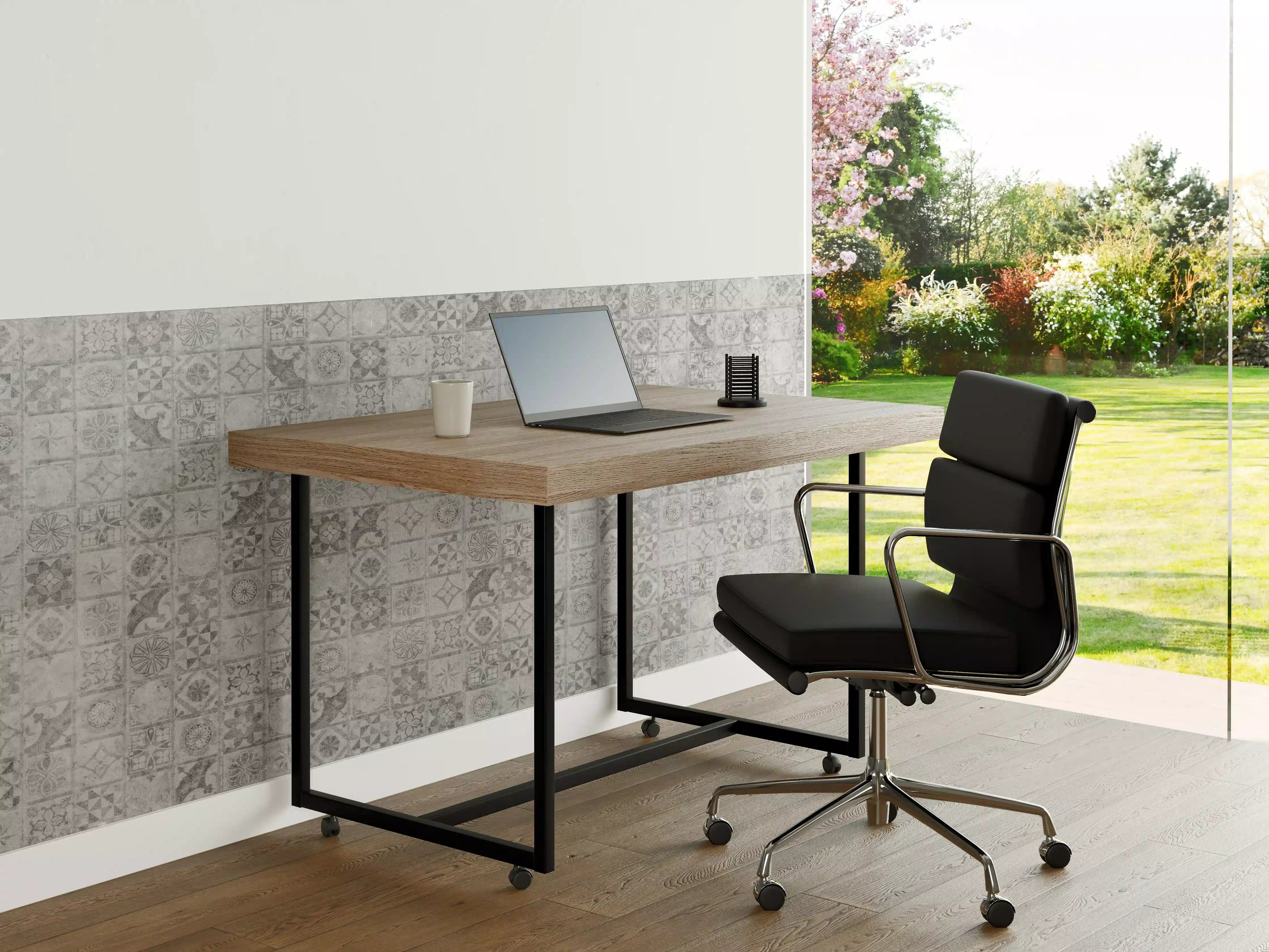 Büro Wandgestaltung - Graues weißes Mosaikmotiv