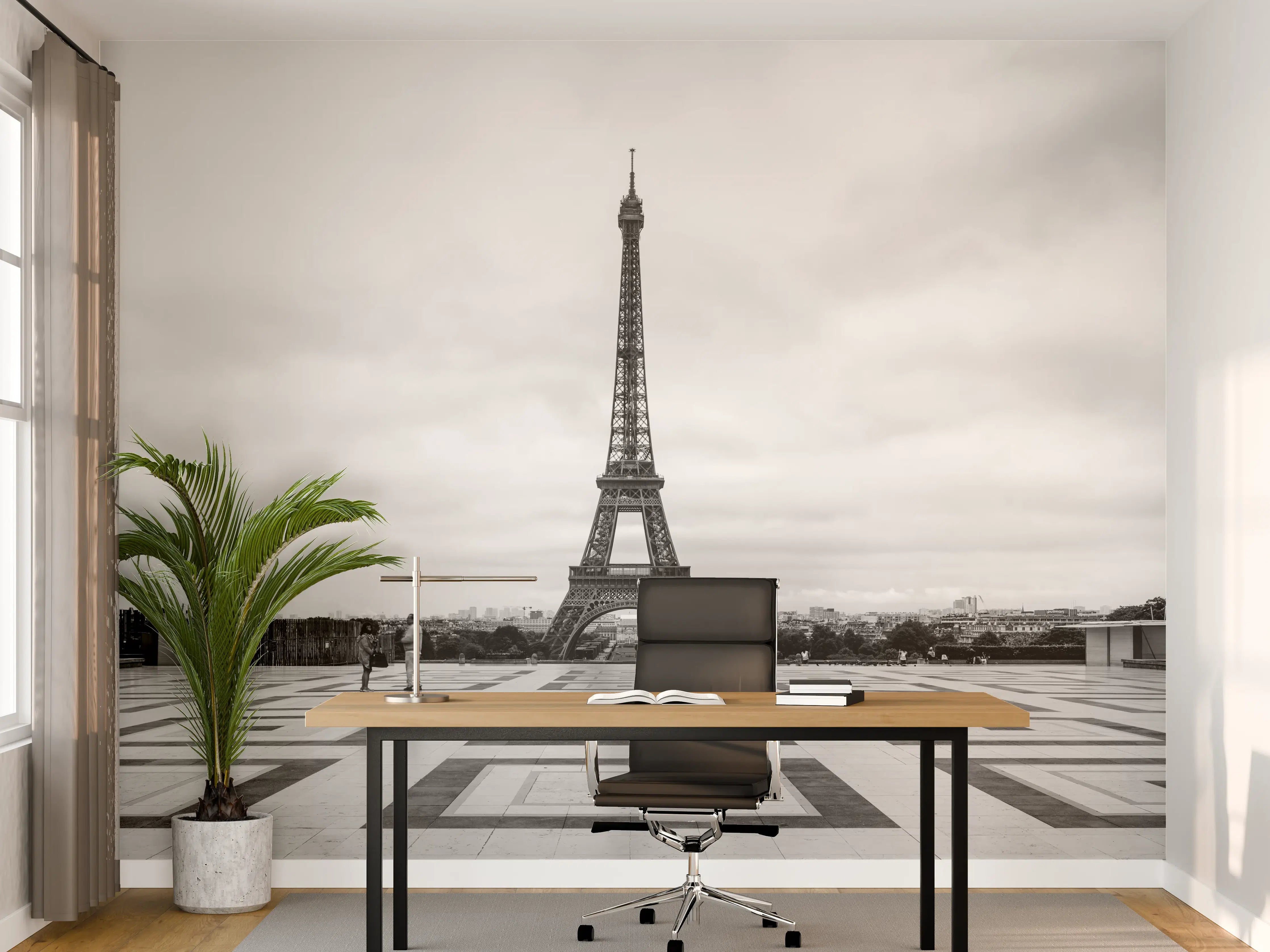 Büro Wandgestaltung - Grauschimmer am Eiffelturm