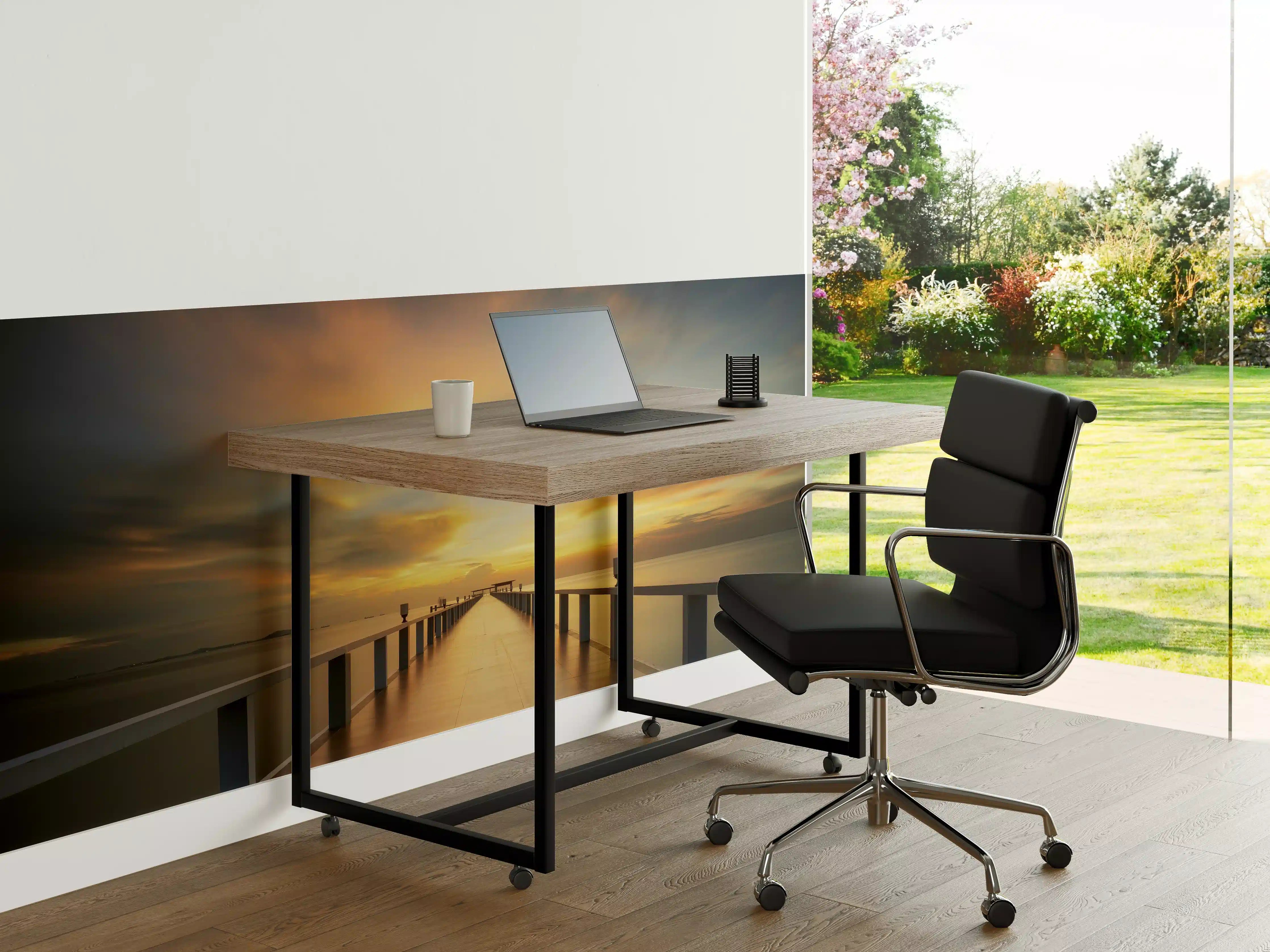 Büro Wandgestaltung - Grauweiste Abendstimmung am Meer