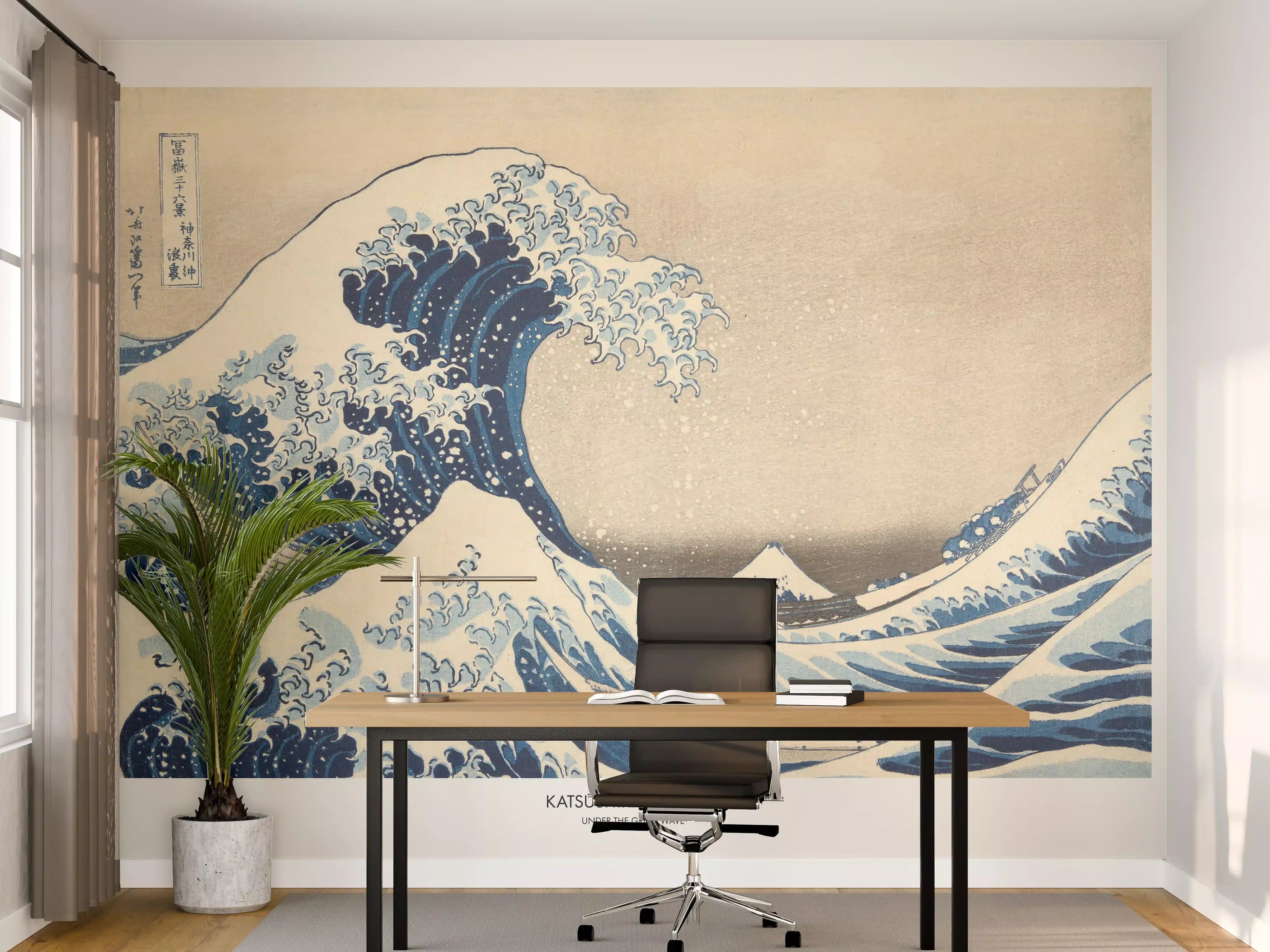 Büro Wandgestaltung - Große Wellen - Gemälde