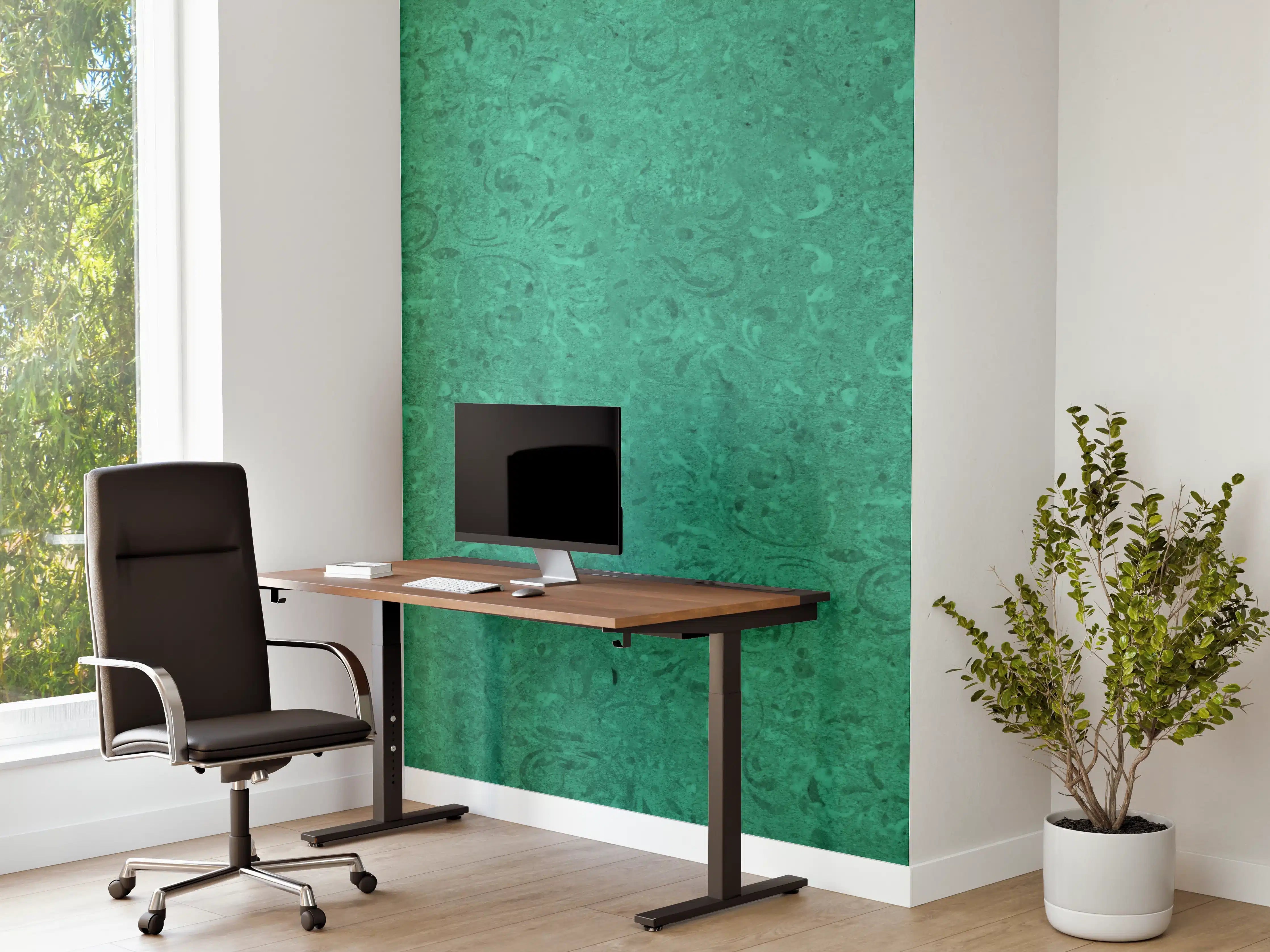 Büro Wandgestaltung - Grün Vintage Wandtextur