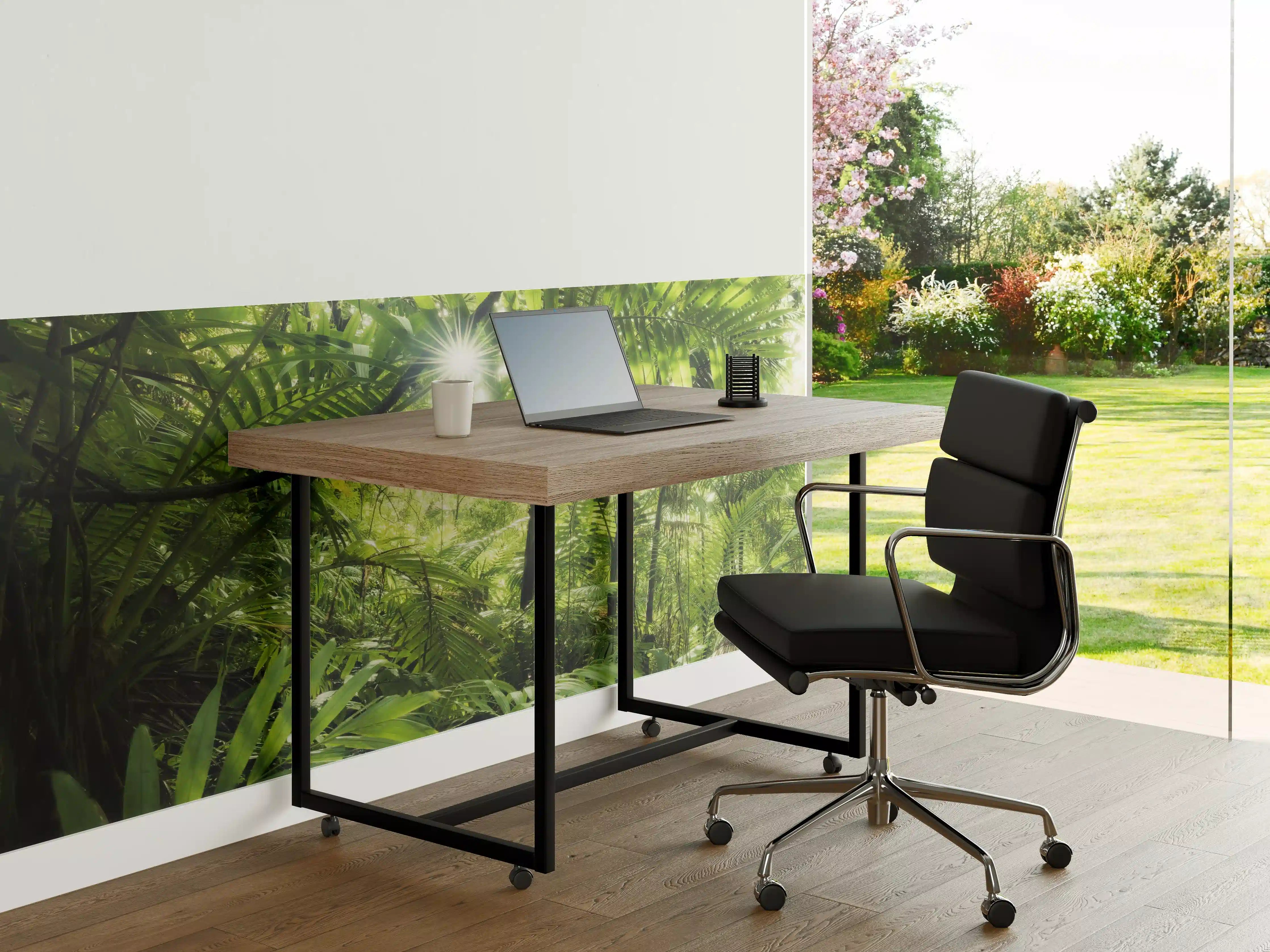 Büro Wandgestaltung - Grüne Dschungel-Lichtspiele