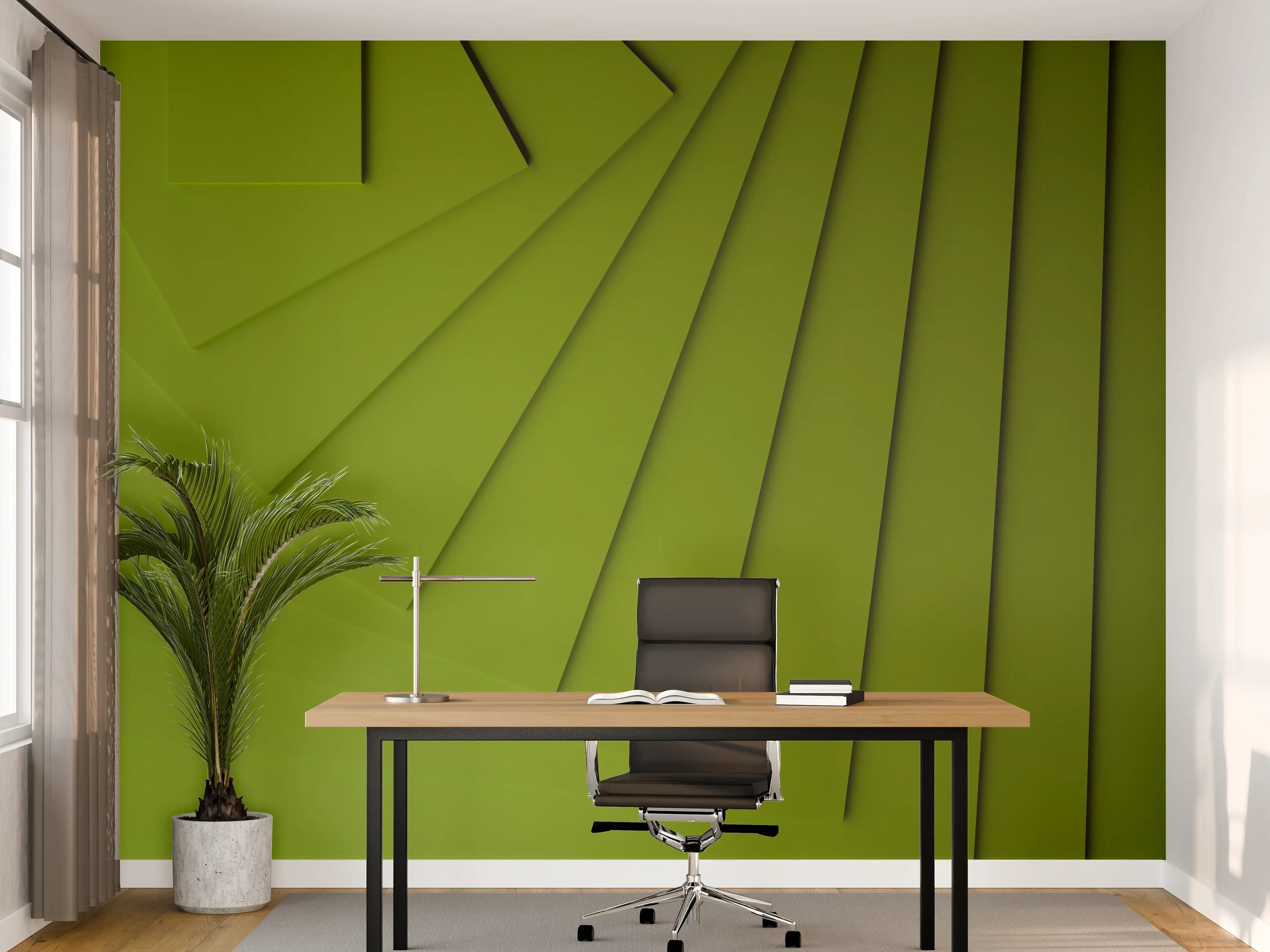 Büro Wandgestaltung - Grüner Moderner Hintergrund