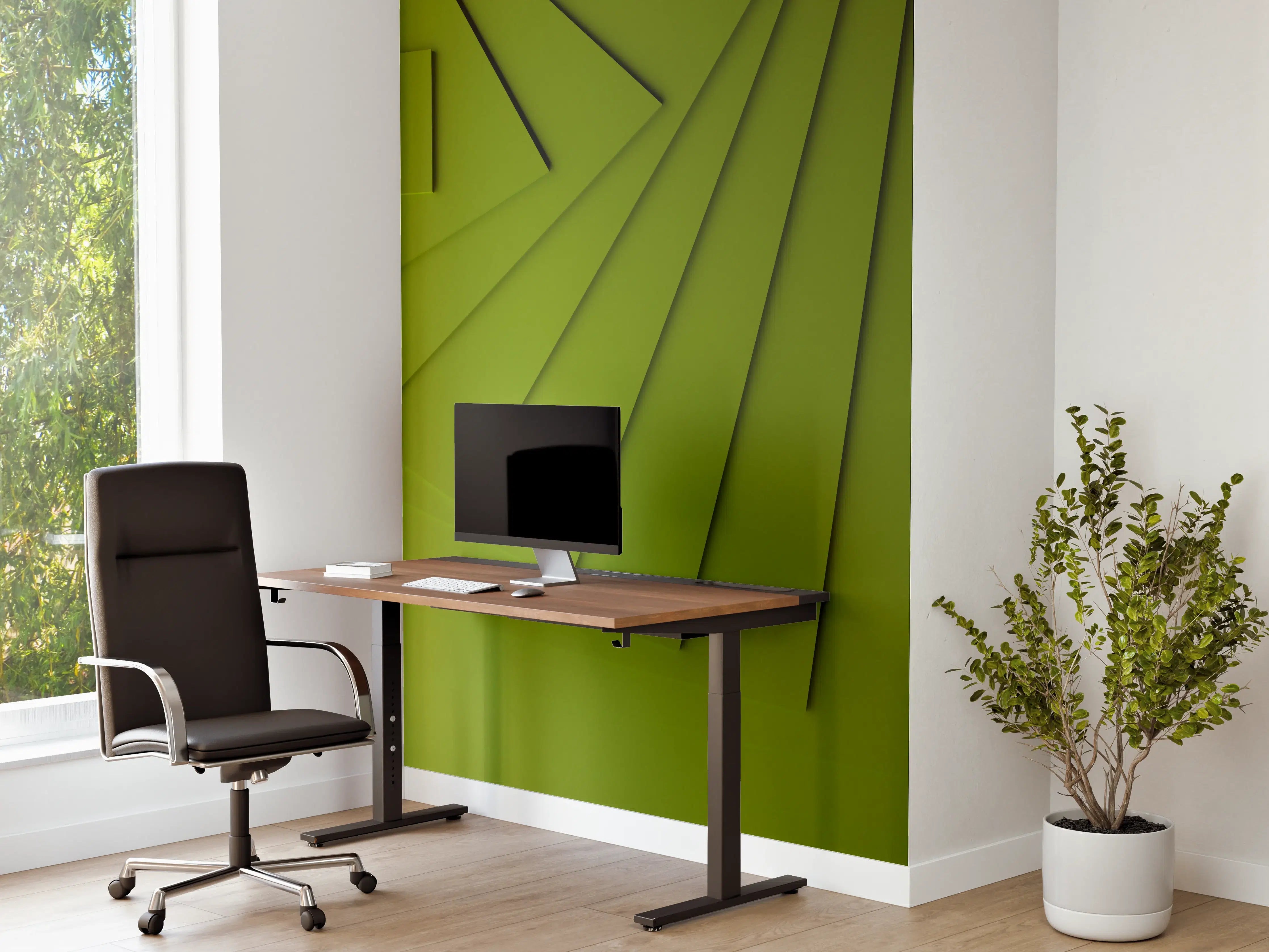 Büro Wandgestaltung - Grüner Moderner Hintergrund