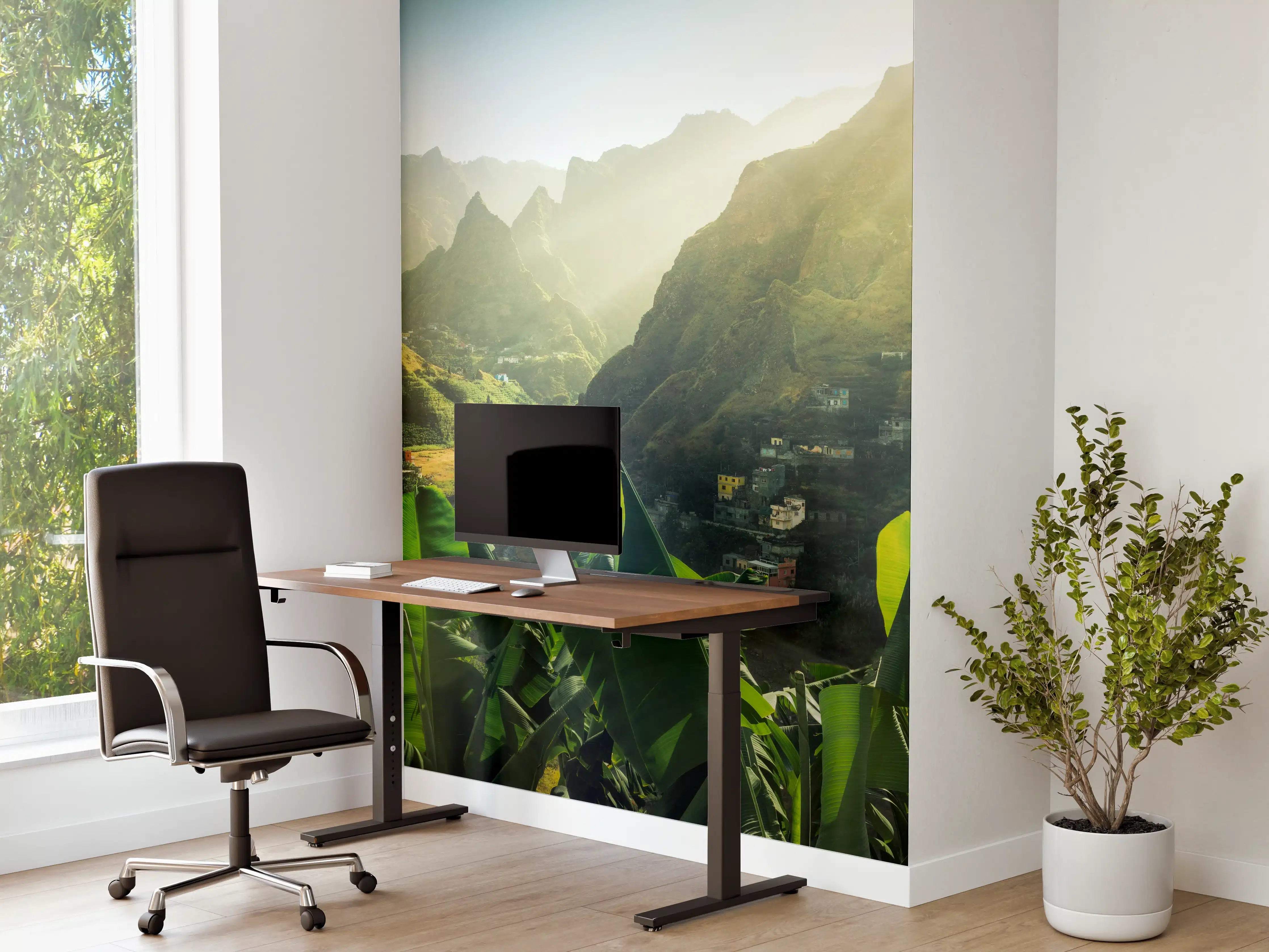 Büro Wandgestaltung - Grünes Kapverdisches Tal