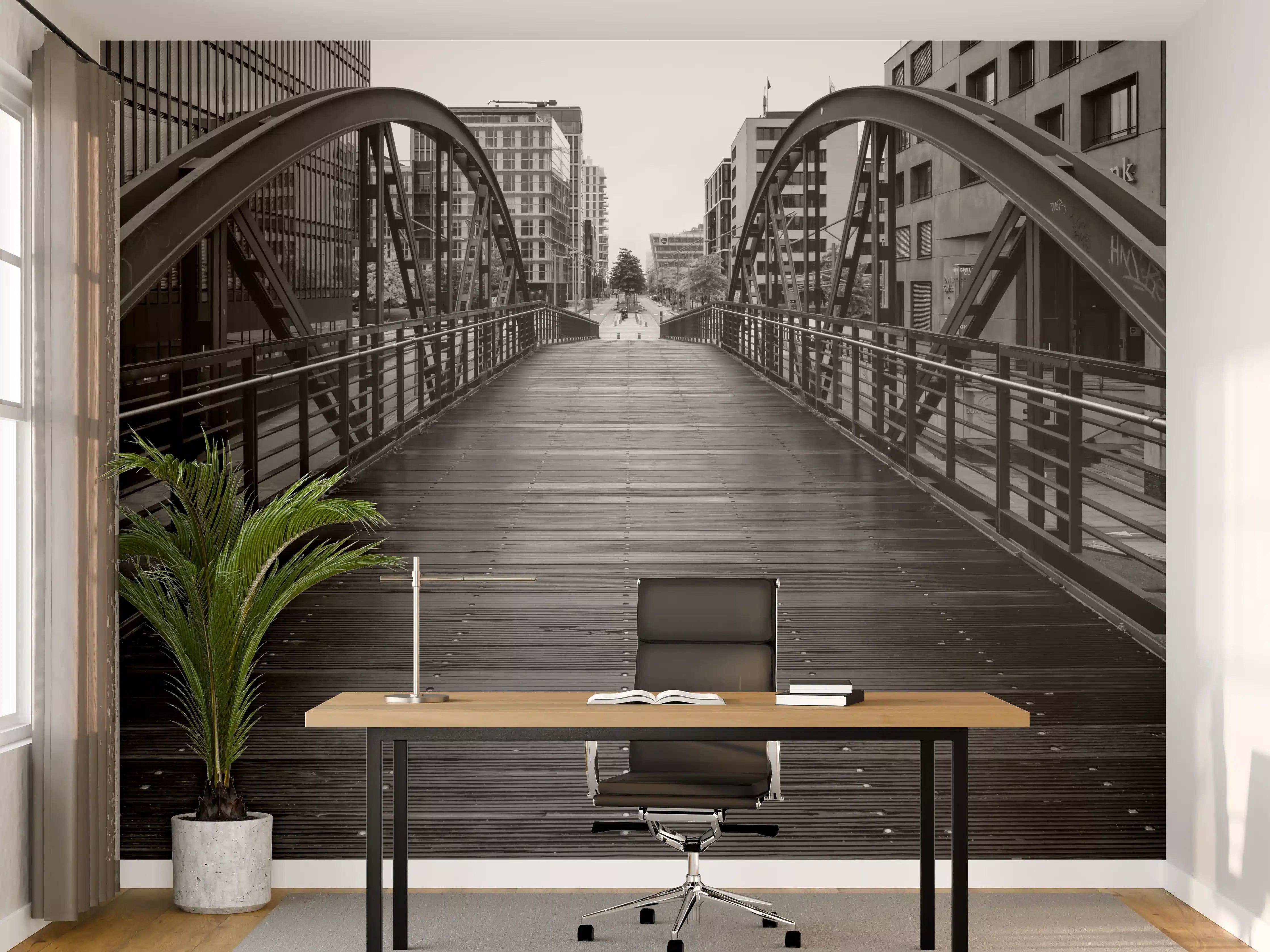 Büro Wandgestaltung - Hamburg - magische Brücke