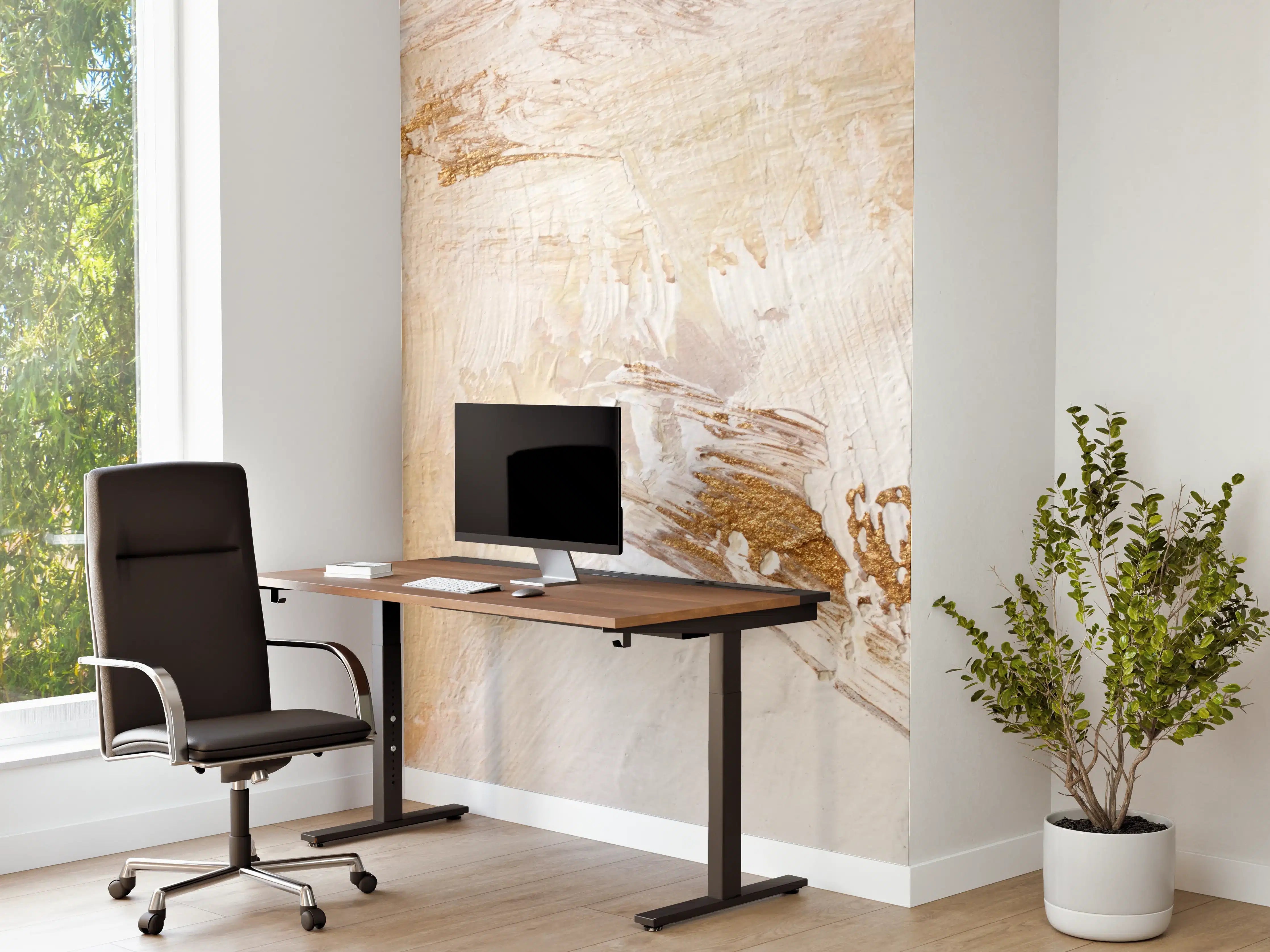 Büro Wandgestaltung - Handgemalter Hintergrund - Abstrakt