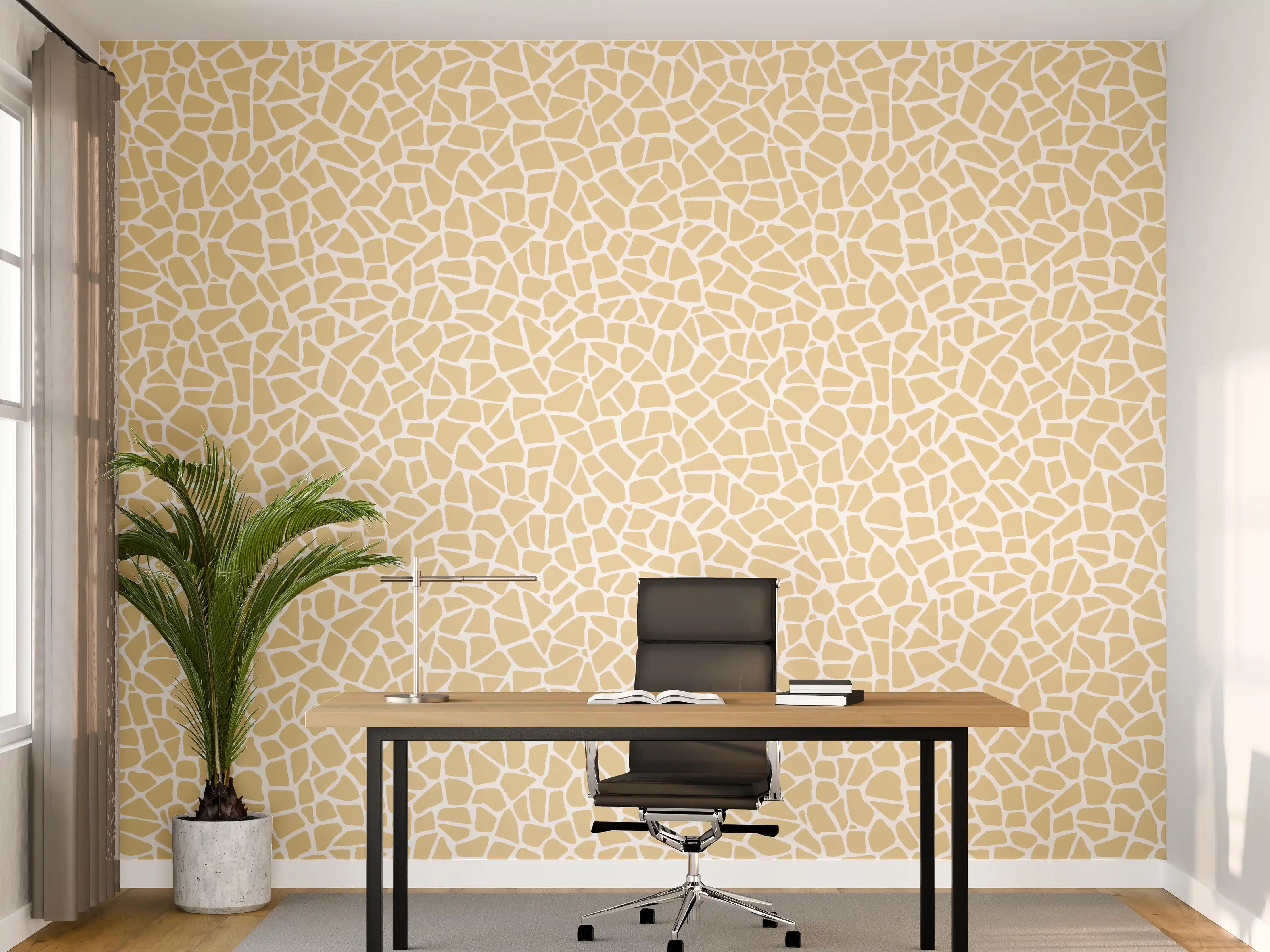 Büro Wandgestaltung - Helle Sandstein-Fliese