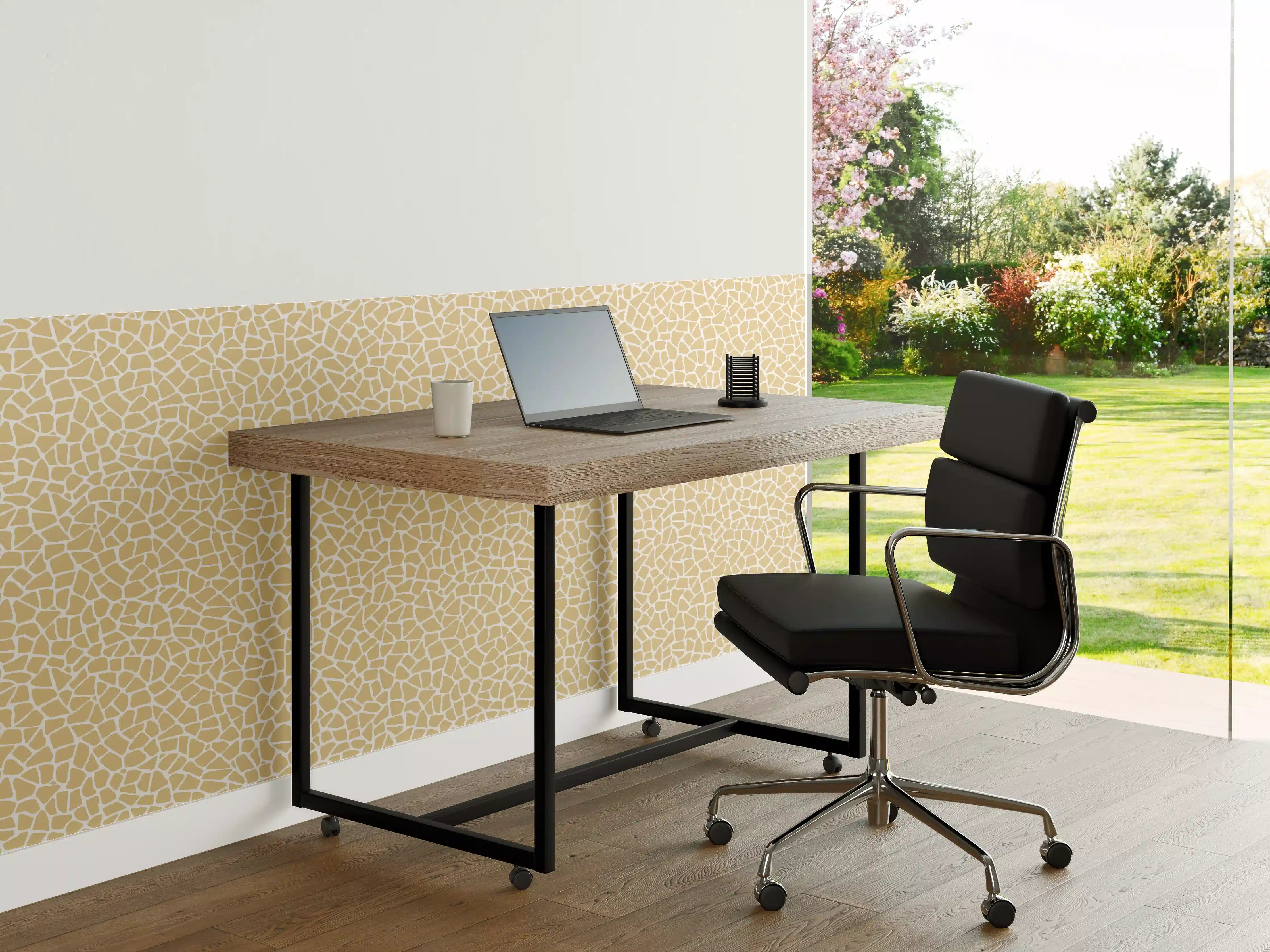 Büro Wandgestaltung - Helle Sandstein-Fliese
