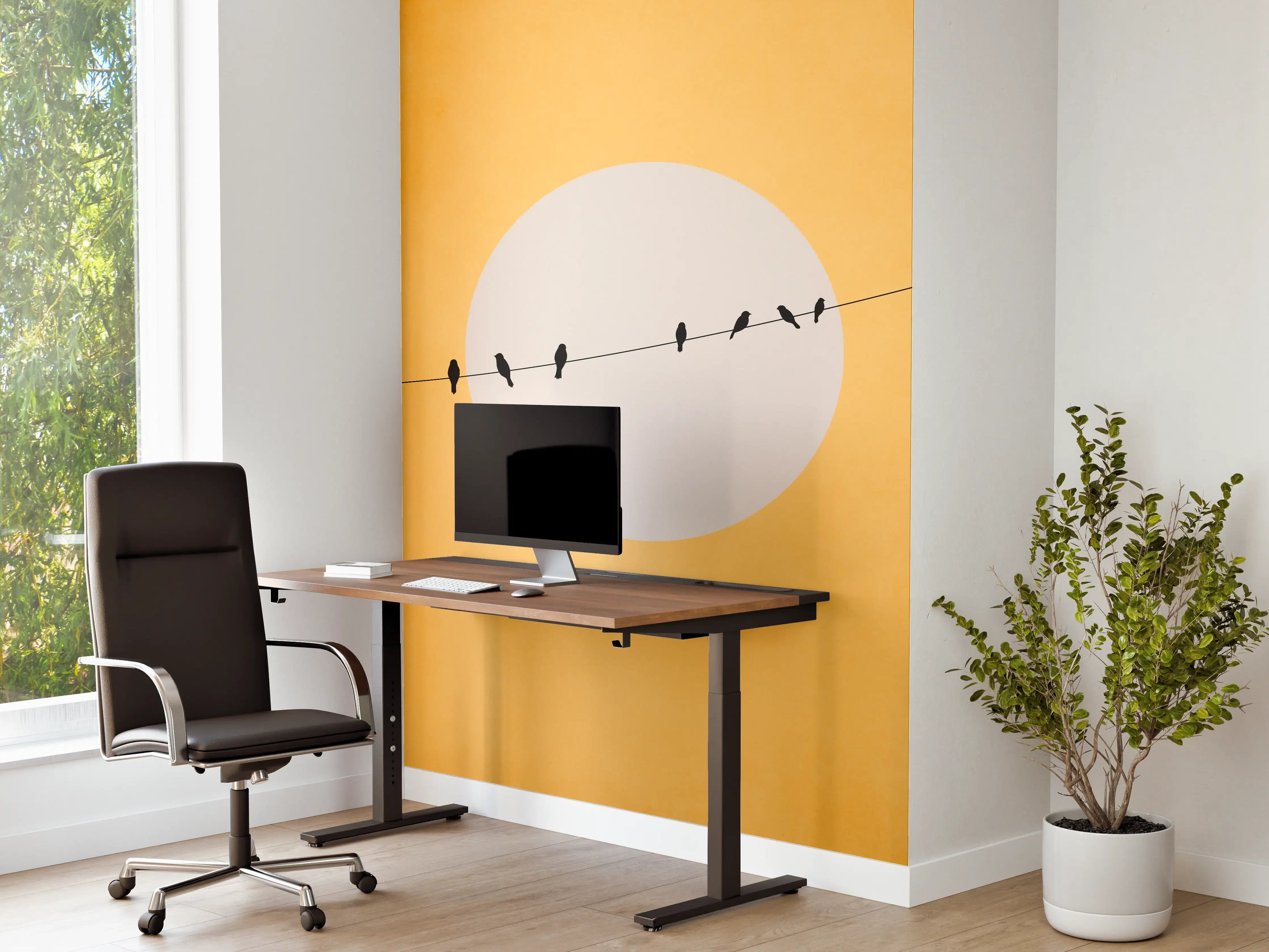 Büro Wandgestaltung - Helle Sonne - Gemälde