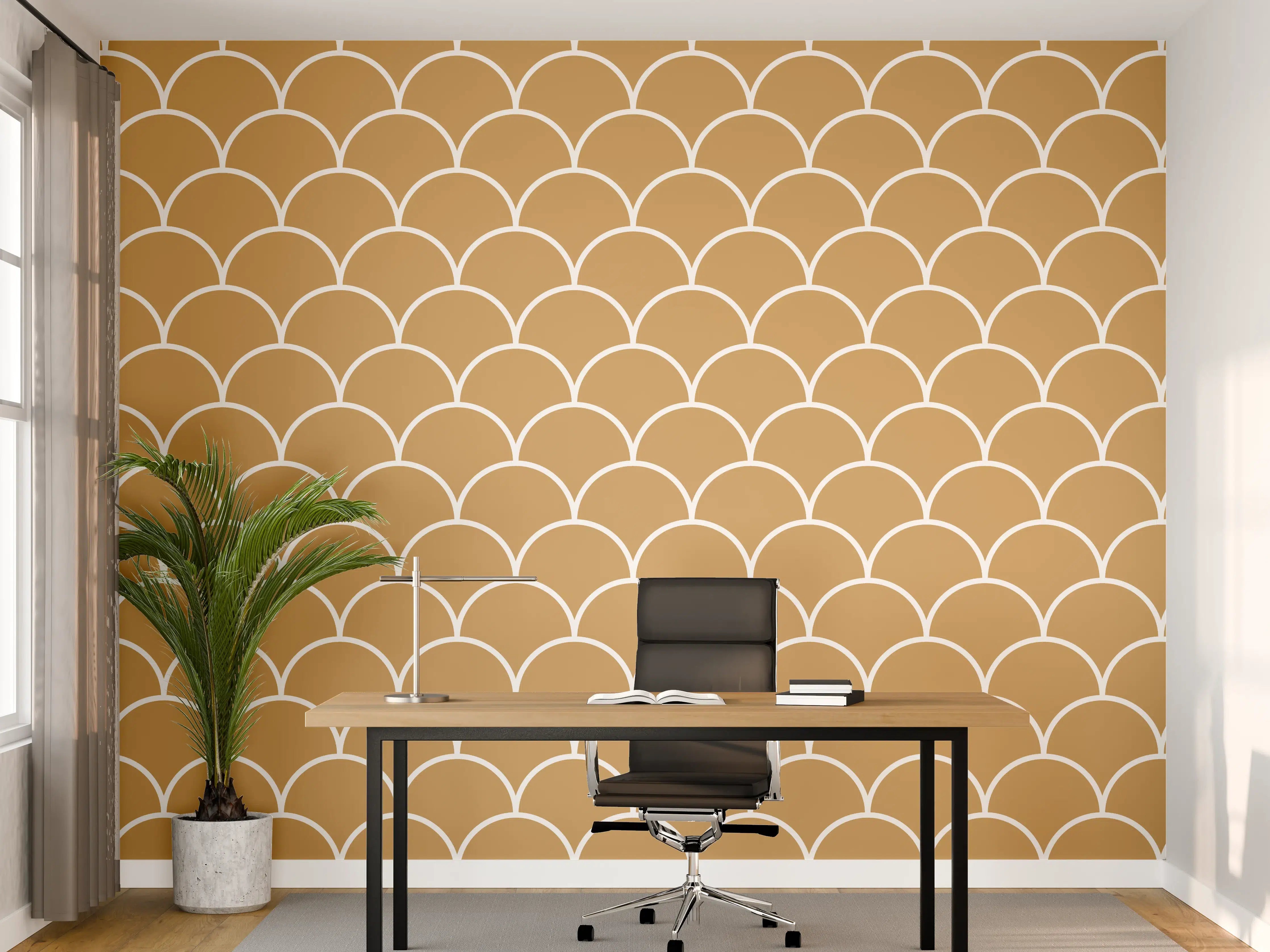 Büro Wandgestaltung - Helle Wandgestaltung mit zarten Graunuancen