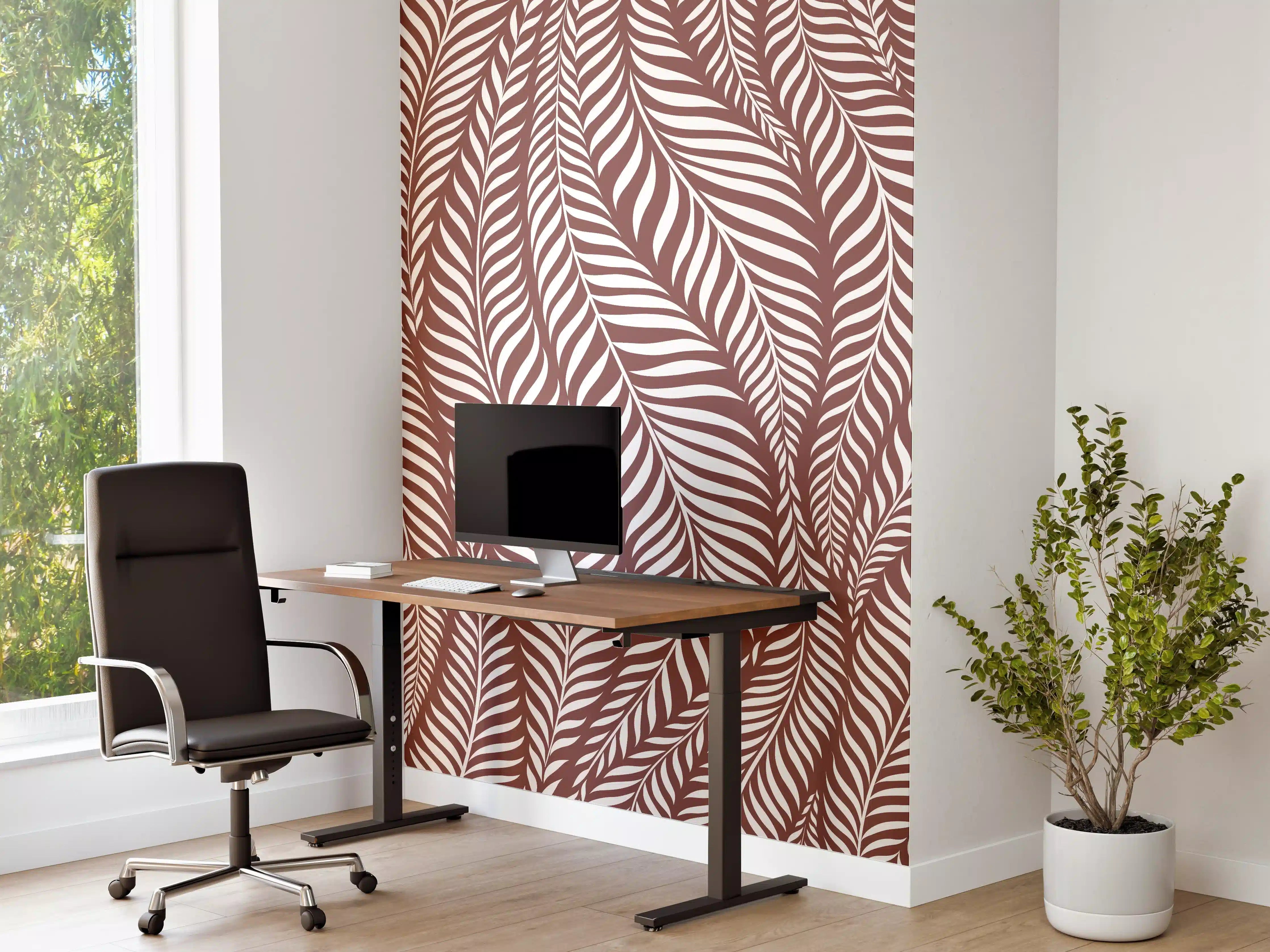 Büro Wandgestaltung - Helle Weiß-Grau-Musterwand mit feinen Nuancen