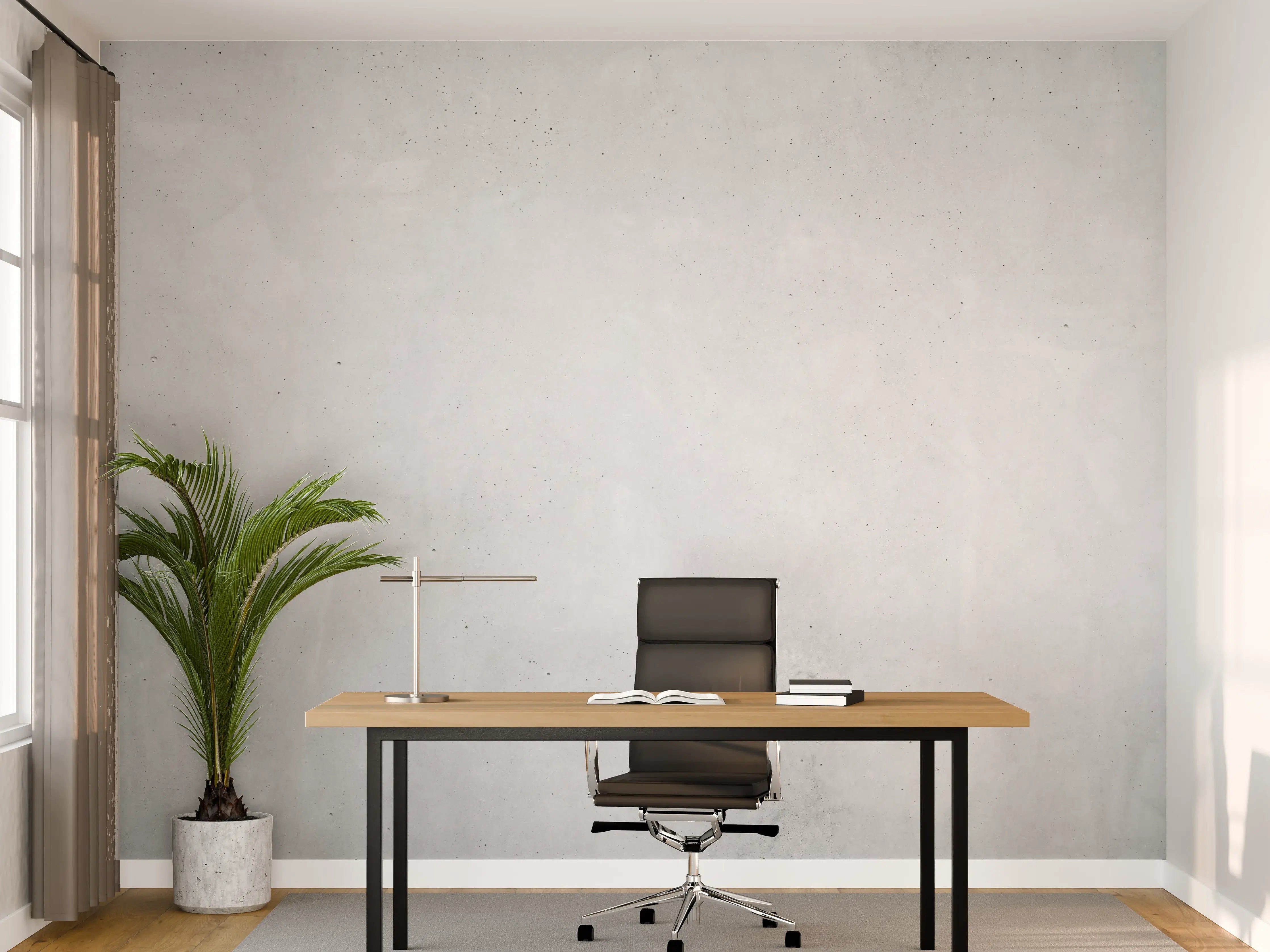 Büro Wandgestaltung - Helle graue Betonwandtextur