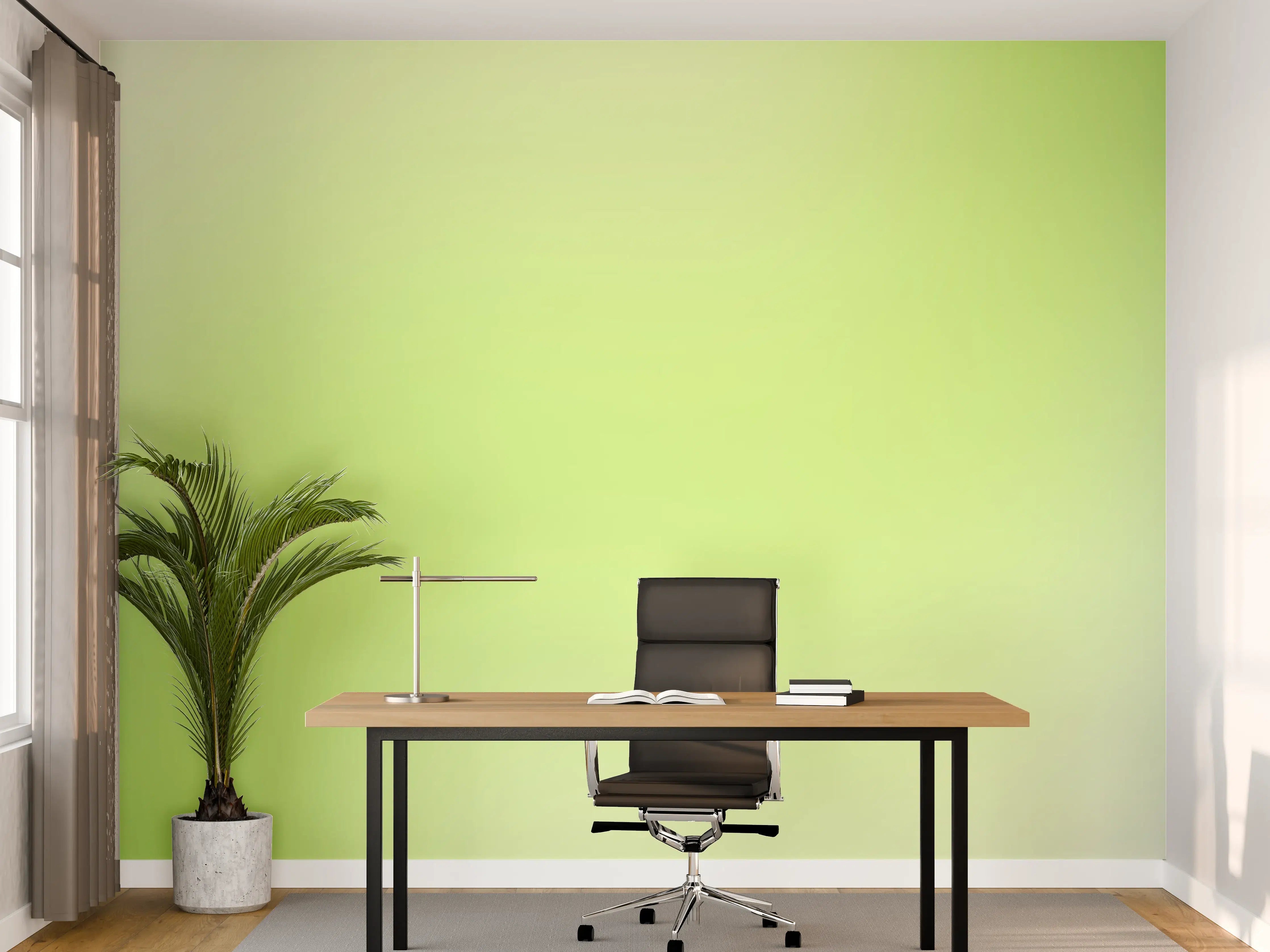 Büro Wandgestaltung - Helle grüne Farbverlauf-Textur