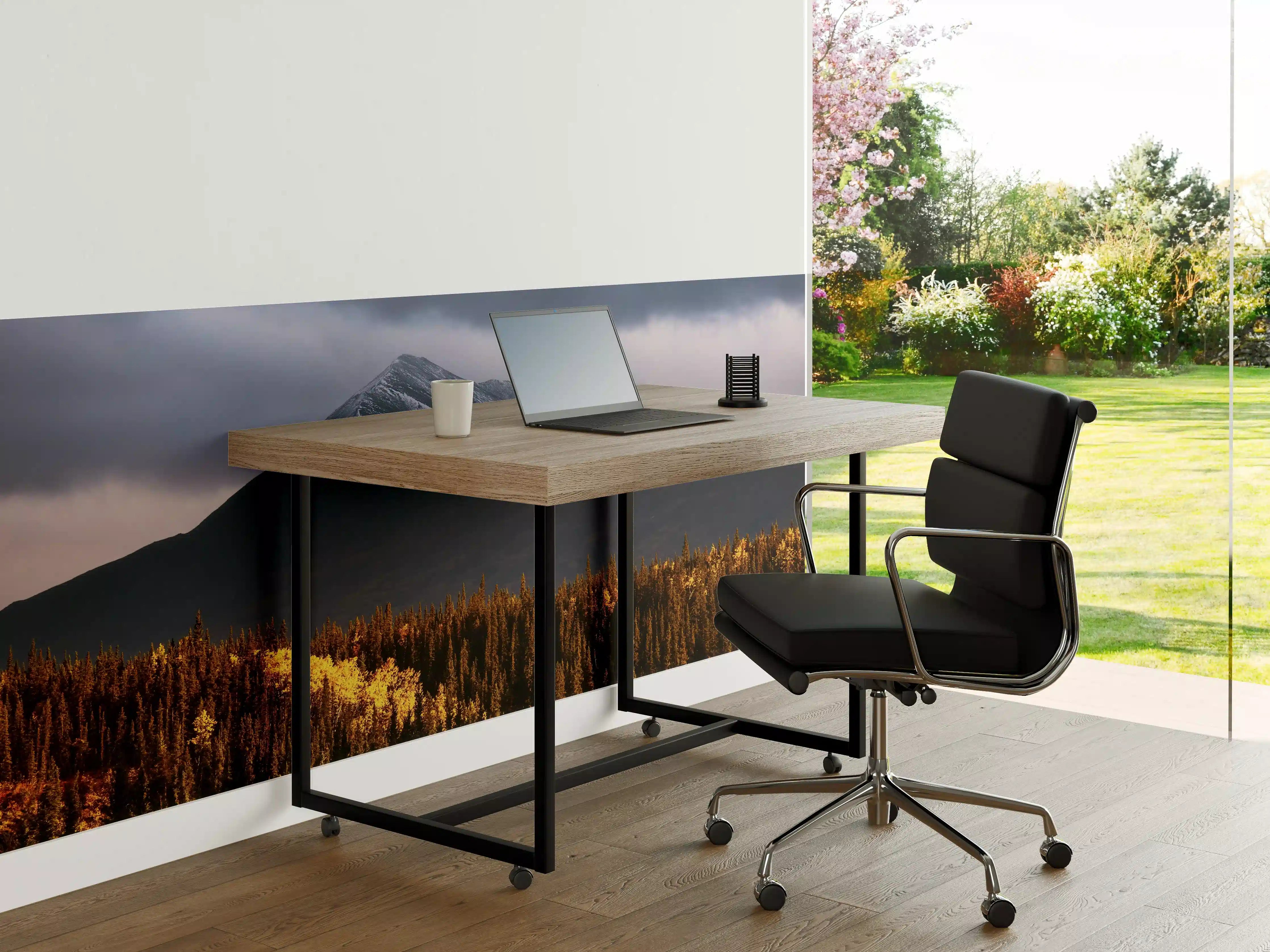 Büro Wandgestaltung - Herbst Berge Wald Lichtspiel