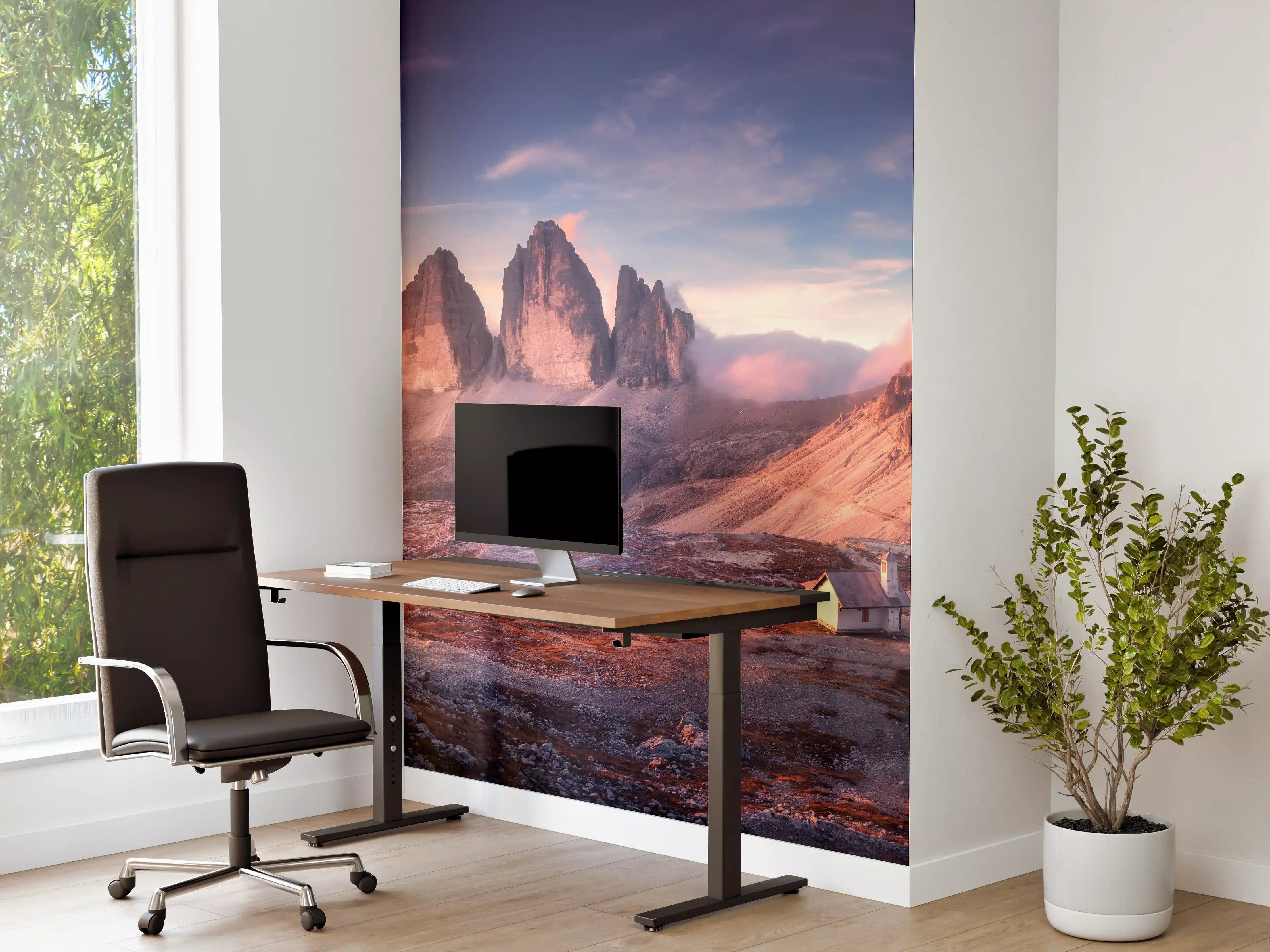 Büro Wandgestaltung - Herbstlicher Blick auf ein Bergtal