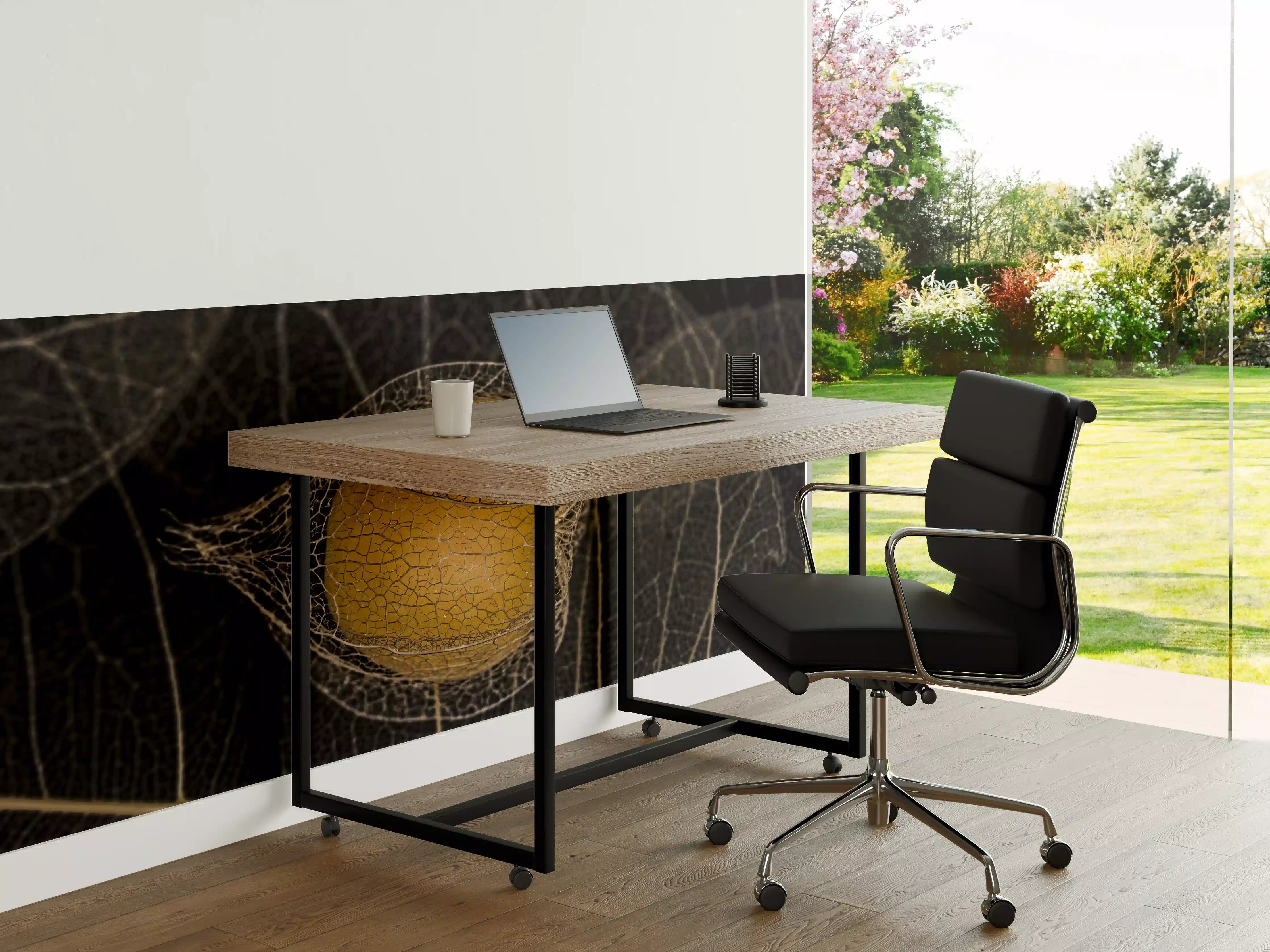 Büro Wandgestaltung - Herbstliches Blatt - Nahaufnahme