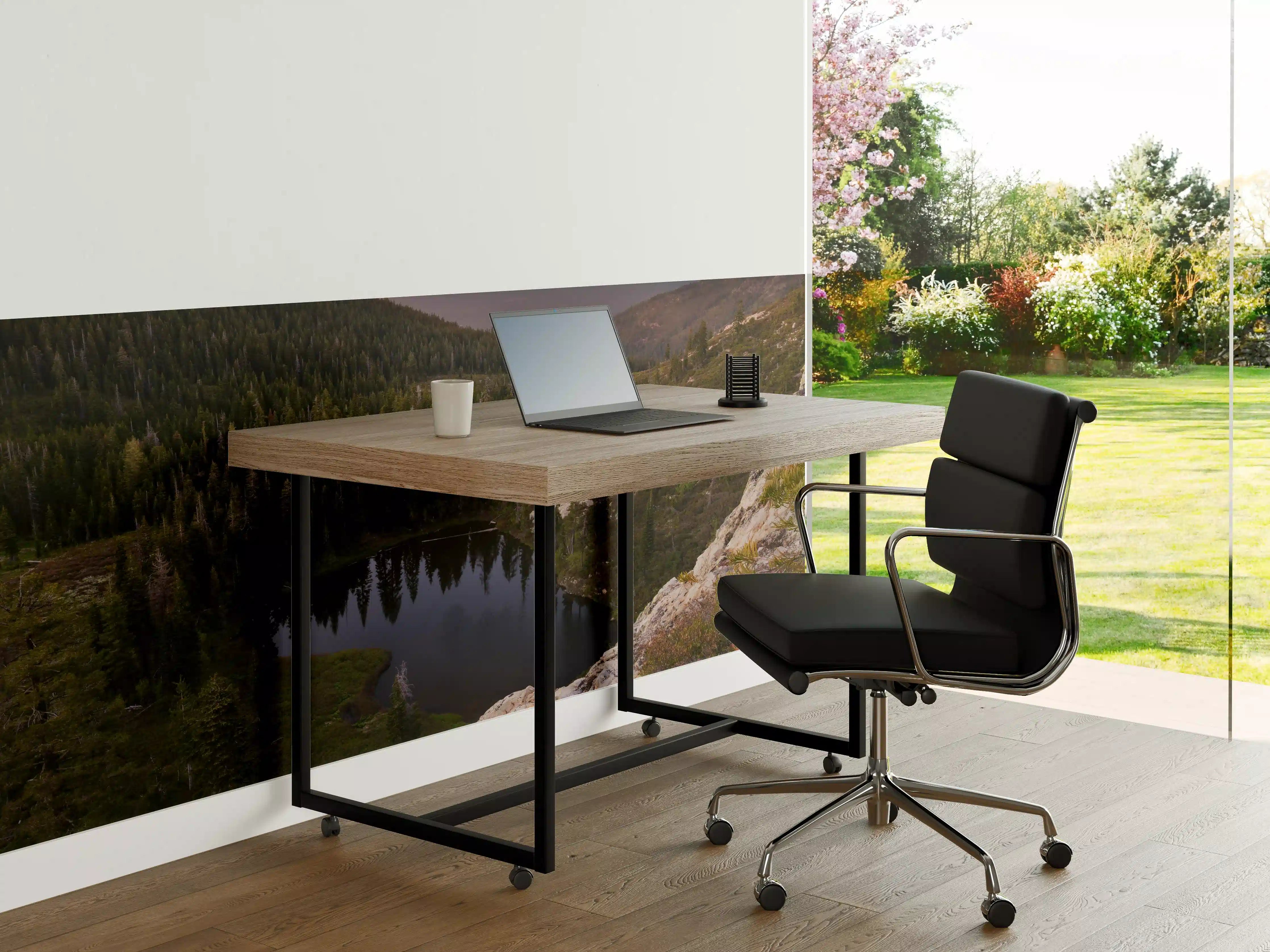 Büro Wandgestaltung - Herzsee Bergdämmerung