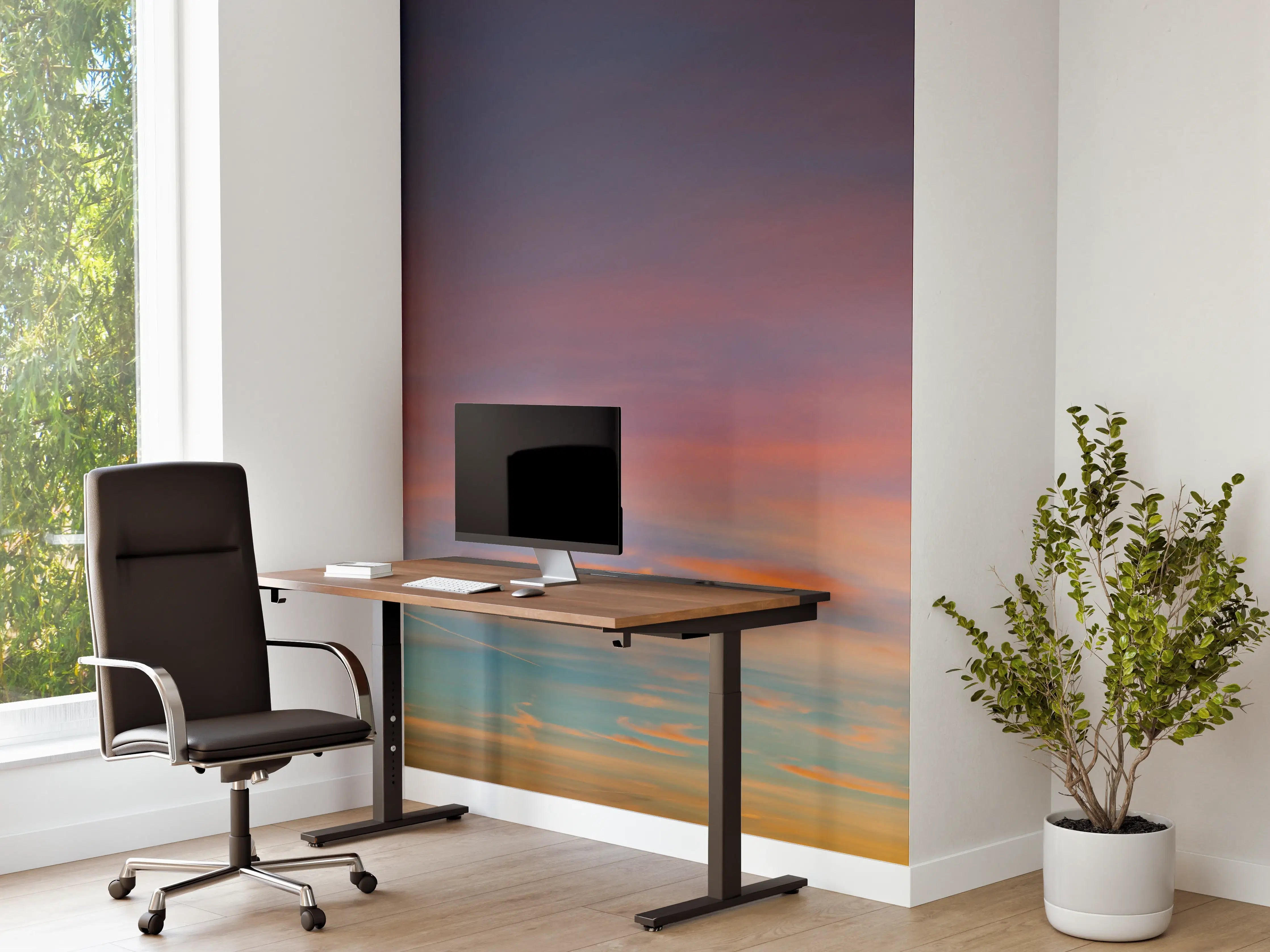 Büro Wandgestaltung - Himmelspanorama bei Sonnenuntergang