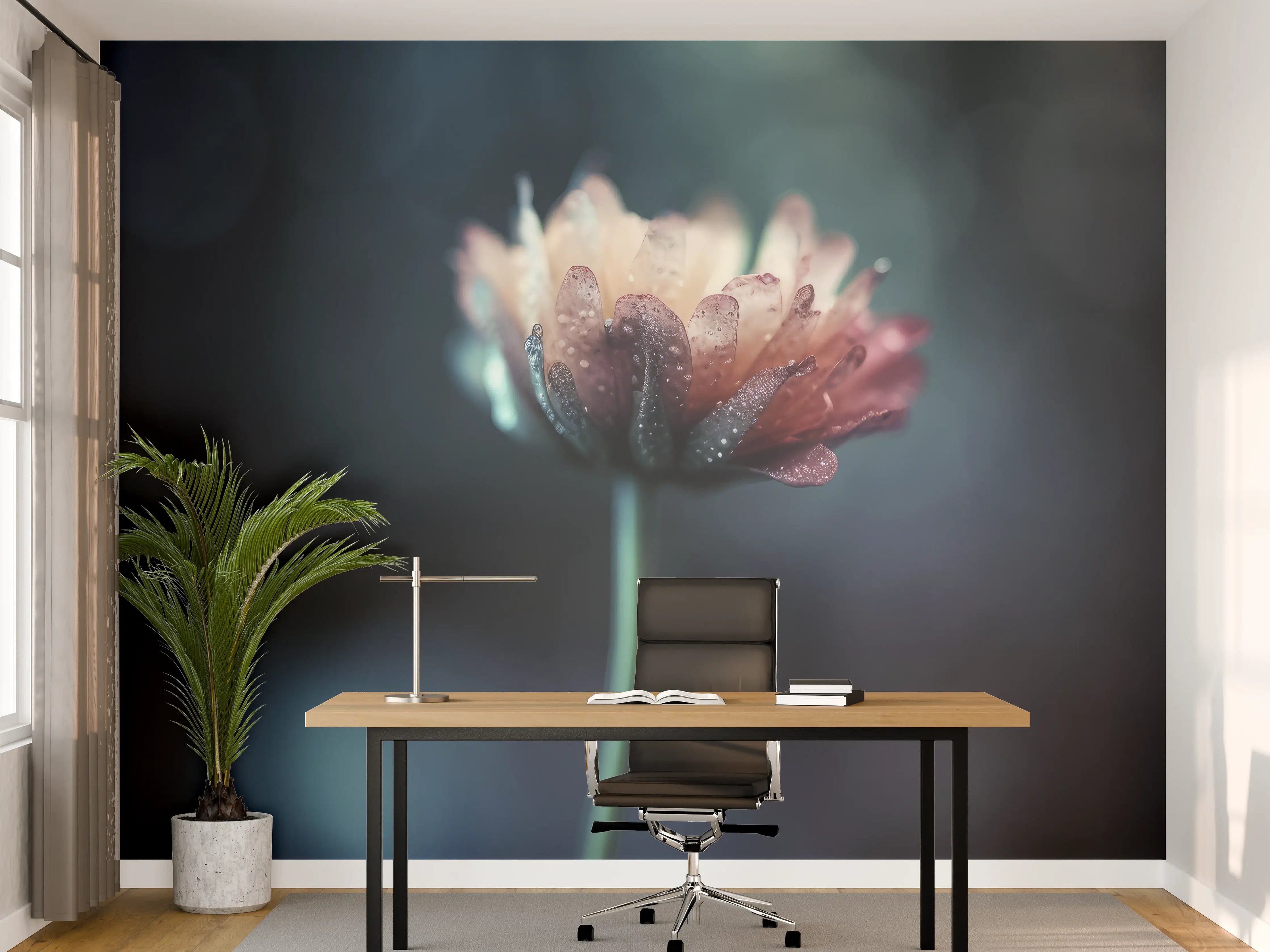 Büro Wandgestaltung - Hochauflösende Blume - verschwommen